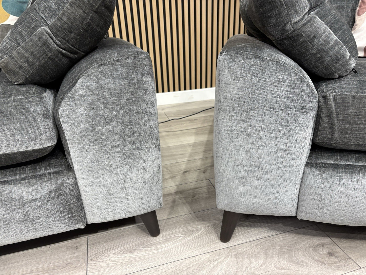 Furniture Village MALIBU Fabric 3 Seater Sofa + Armchair, Recliners - RRP £3,440