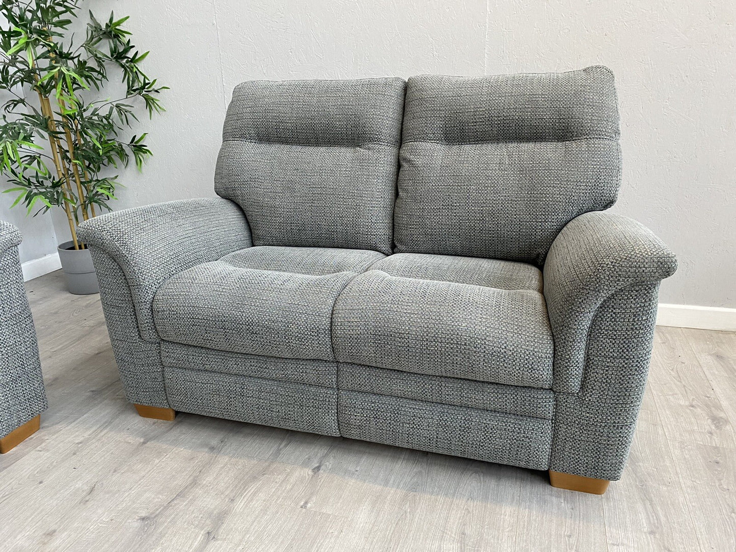 Parker Knoll - HUDSON 23 Fabric 3 Seater + 2 Seater Sofas + Stool - RRP £5,215