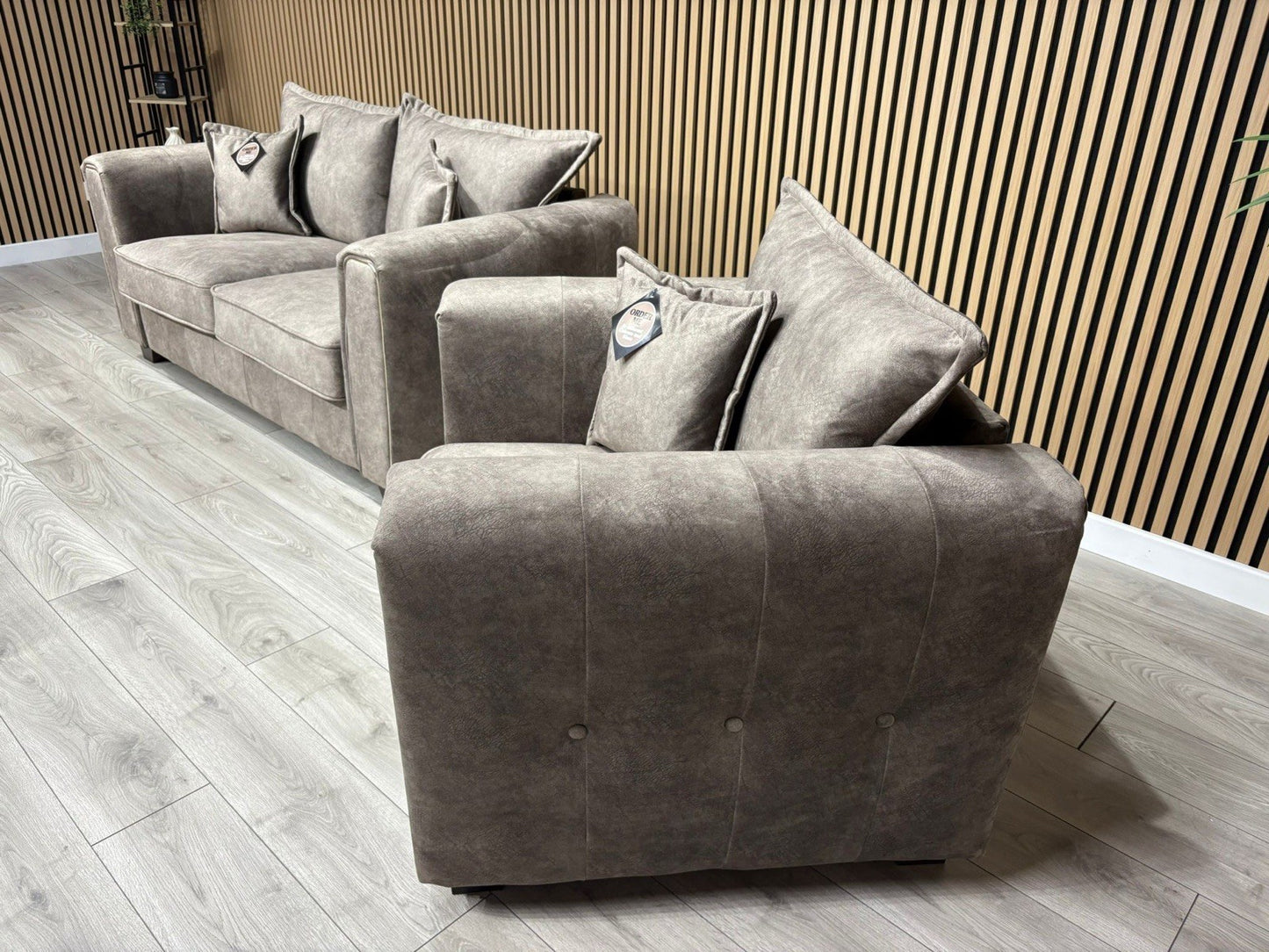 DFS - CHERISHED Style 2 Seater Sofa + Armchair Set, Formal Back - RRP £2,148