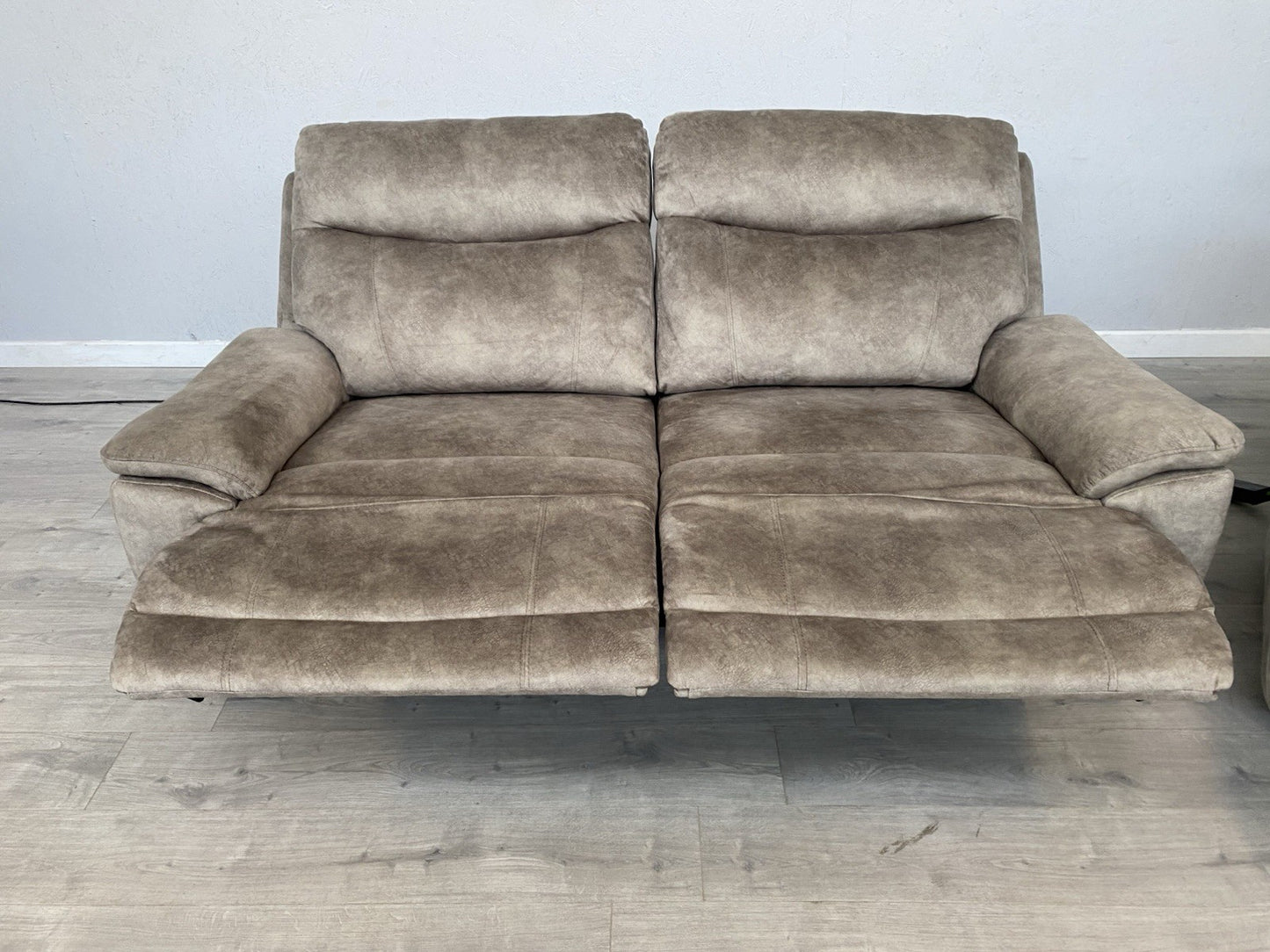 Furniture Village SLOANE Fabric 3 Seater Sofa + Armchair, Power Recliners