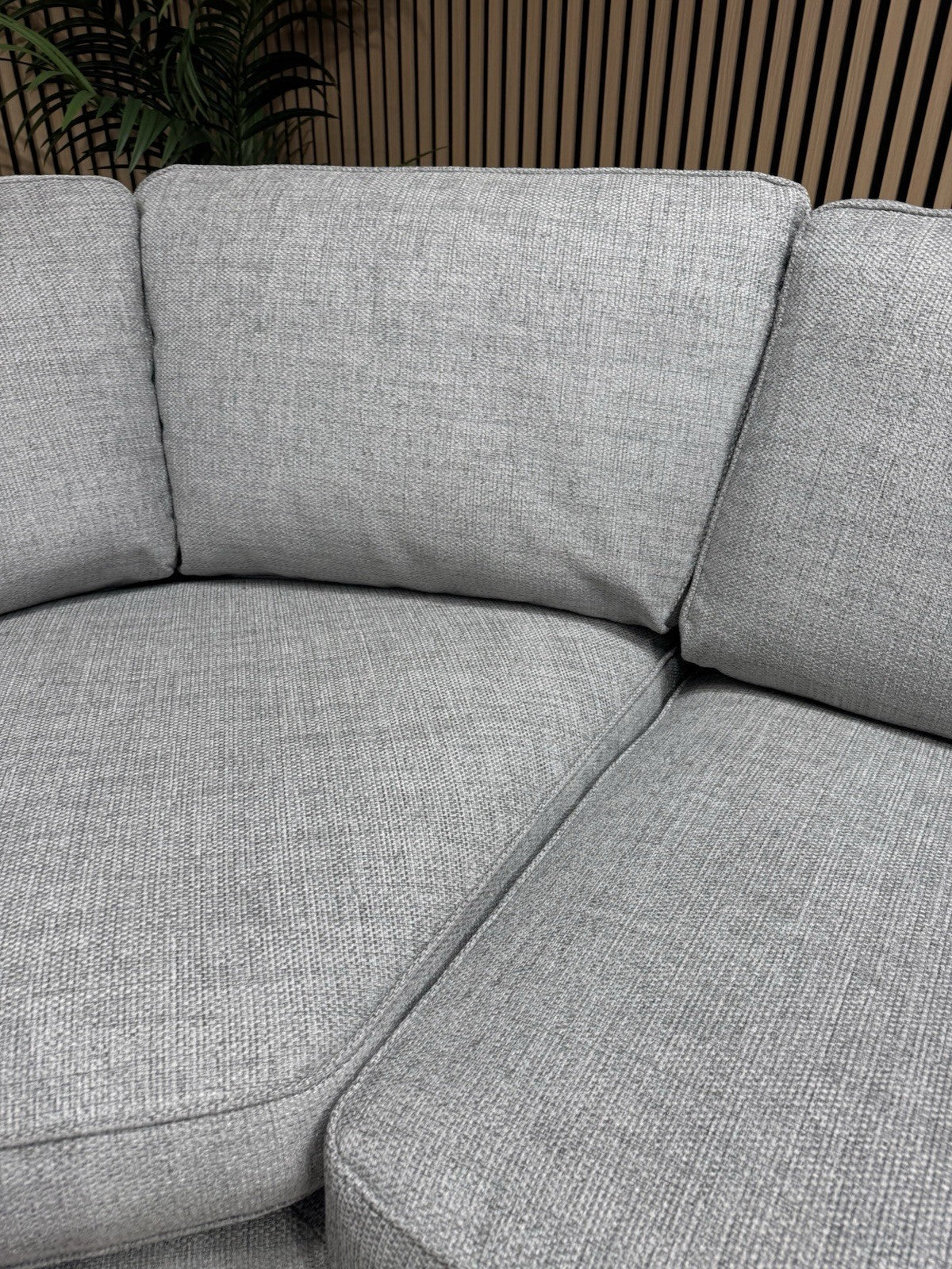 Furniture Village ELORA Fabric RHF Corner Sofa + Large Footstool - RRP £3,490