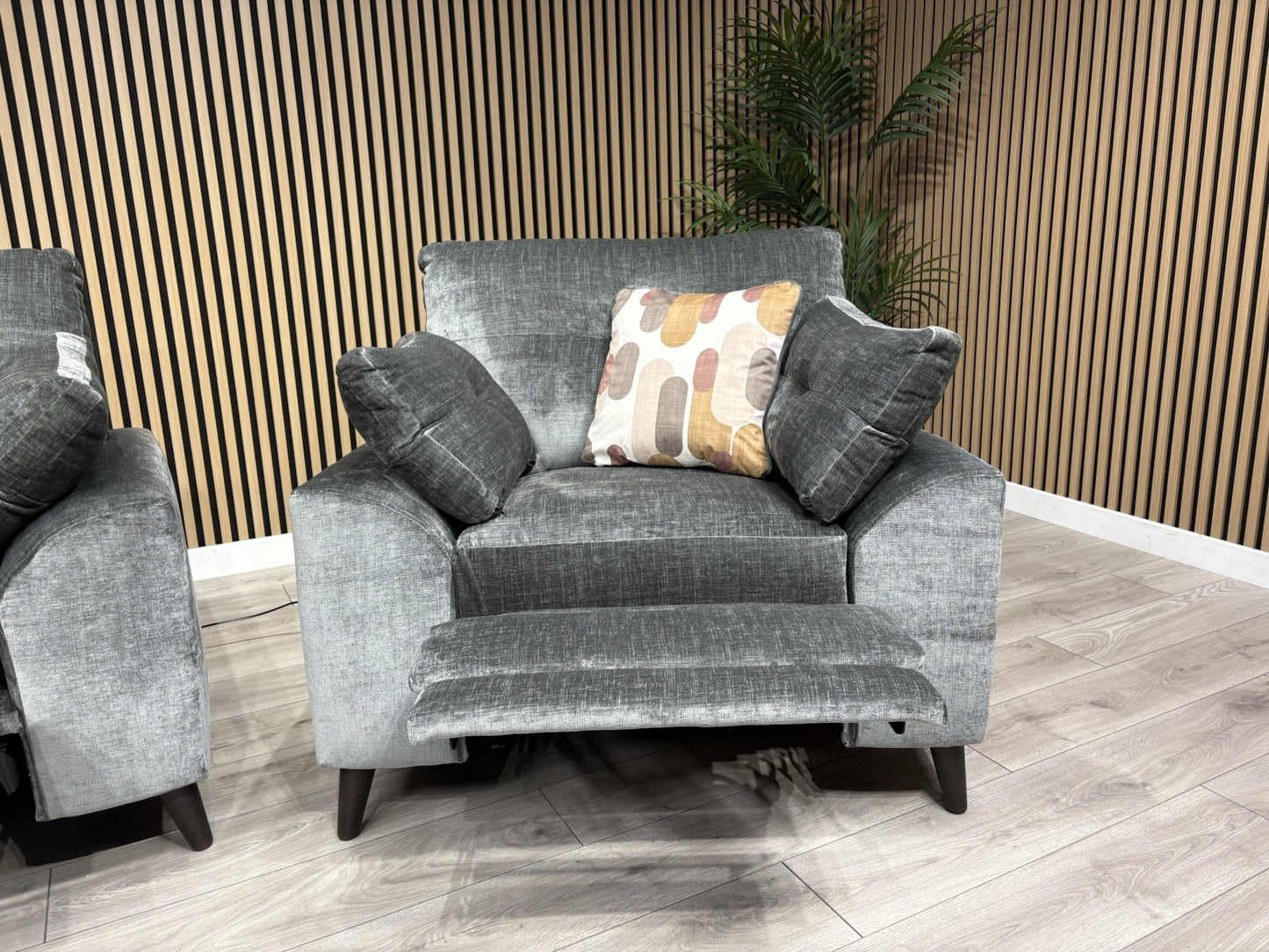 Furniture Village MALIBU Fabric 3 Seater Sofa + Armchair, Recliners - RRP £3,440