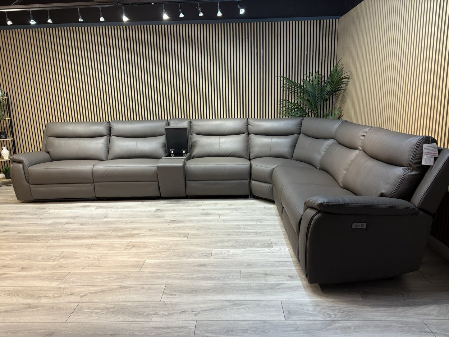 ScS - MAVERICK Fabric XL Modular 3 Corner 2 Sofa, Power Recliners - RRP £3,999