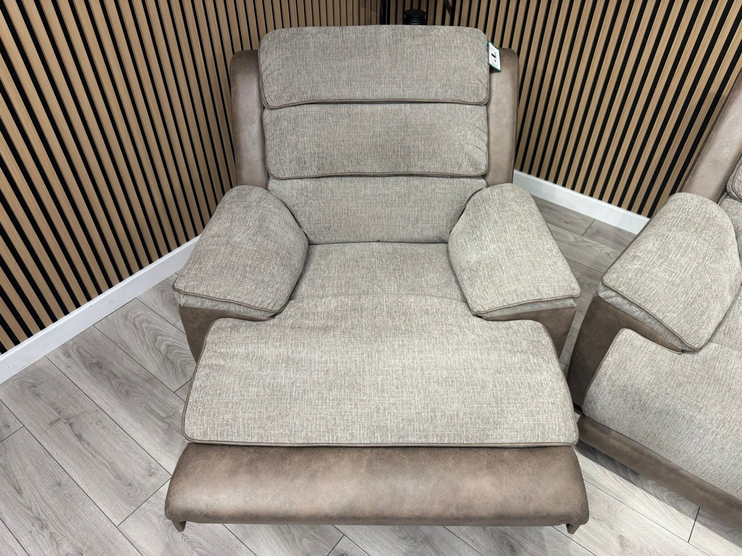 DFS LAKELYN Style Fabric 3 + 2 Seater Sofa + Armchair Set, Manual Recliners