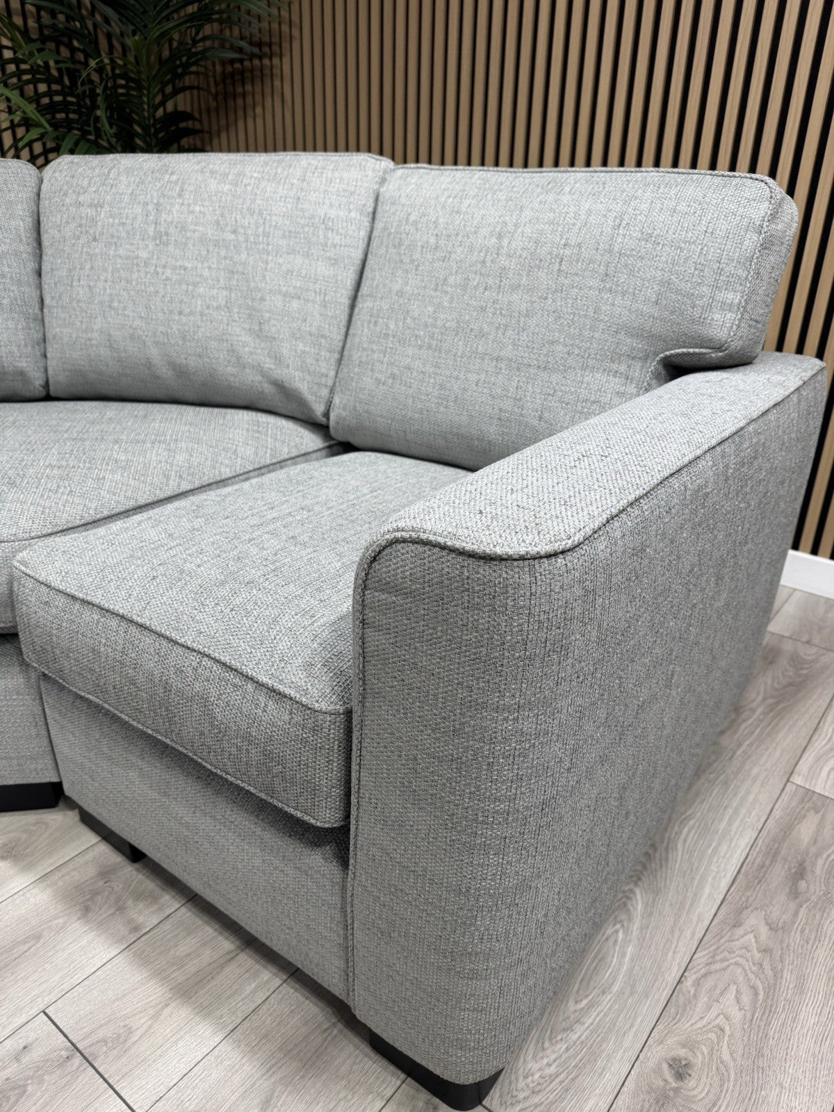 Furniture Village ELORA Fabric RHF Corner Sofa + Large Footstool - RRP £3,490