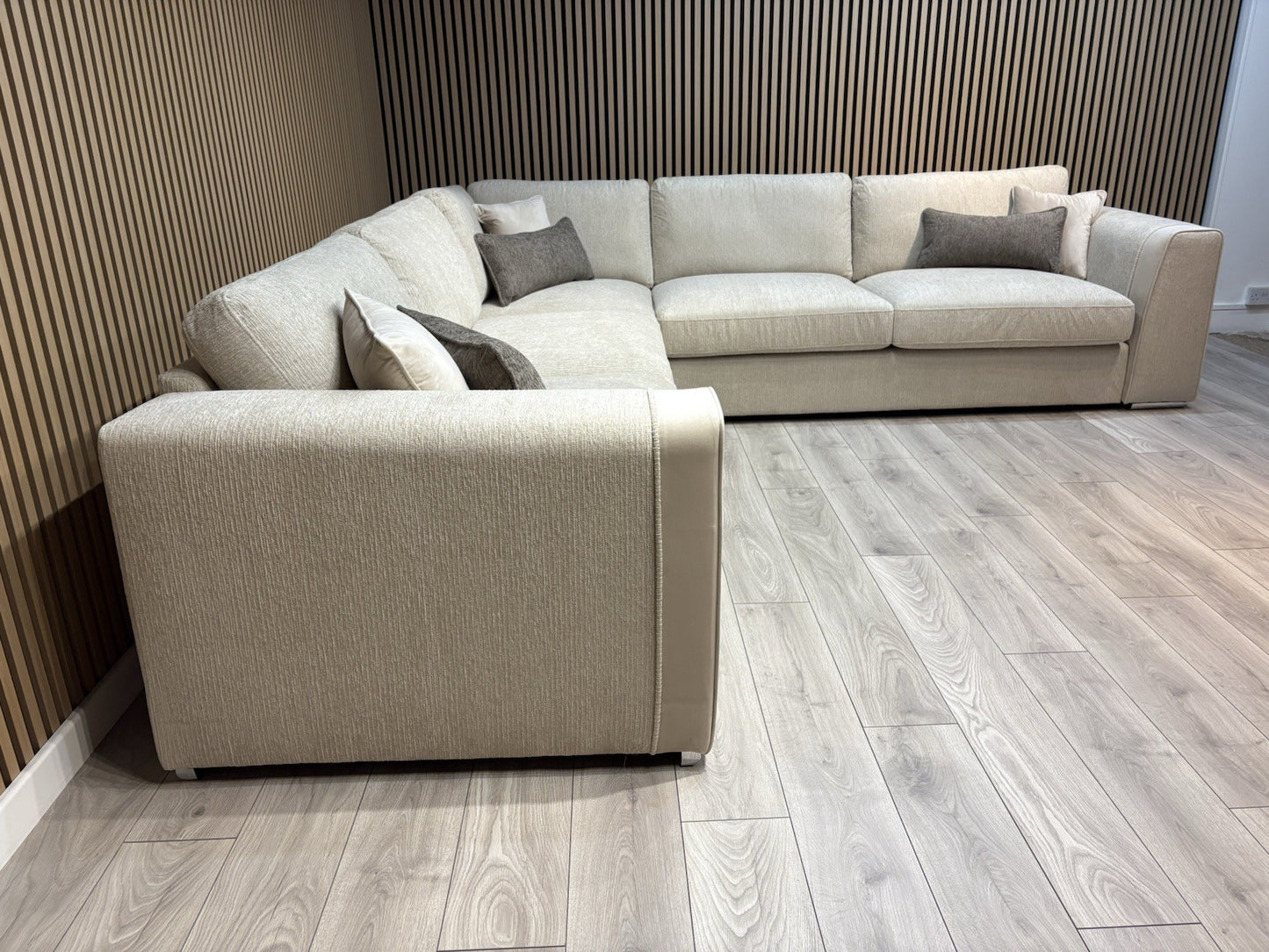 NAPLES Fabric Large Corner Sofa ( 3 Corner 3 ) - RRP £2,495