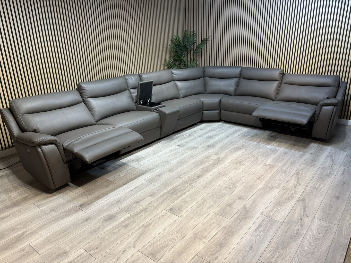 ScS - MAVERICK Fabric XL Modular 3 Corner 2 Sofa, Power Recliners - RRP £3,999