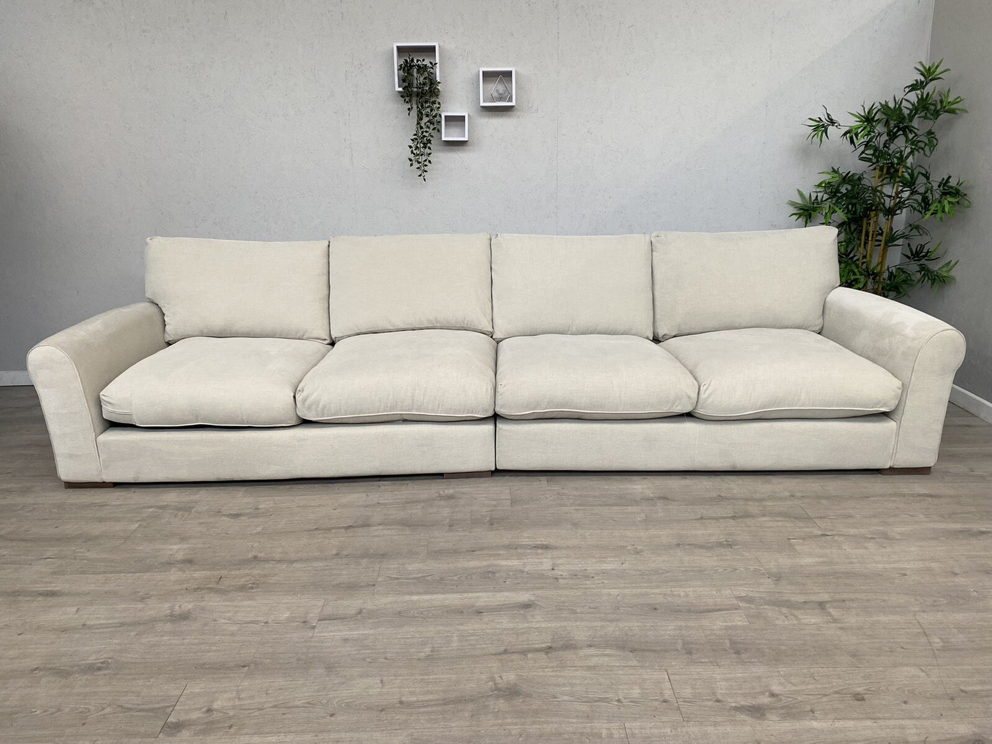Westbridge - TEACAKE Grand Split Extra Large Fabric Sofa - RRP £3,995