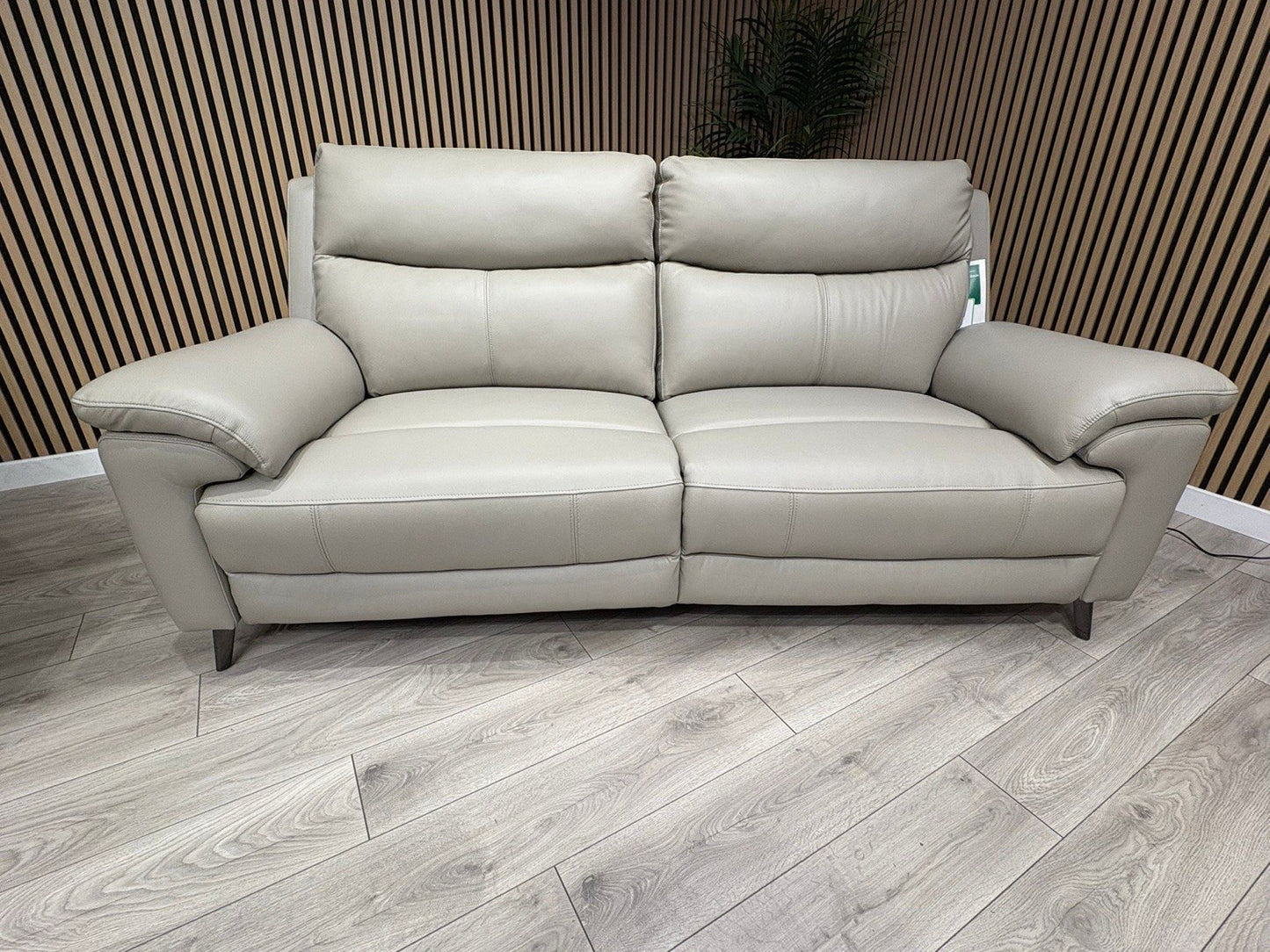 Furniture Village PANACHE Style Leather 3 + 2 Seater Power Recliner Sofa Set