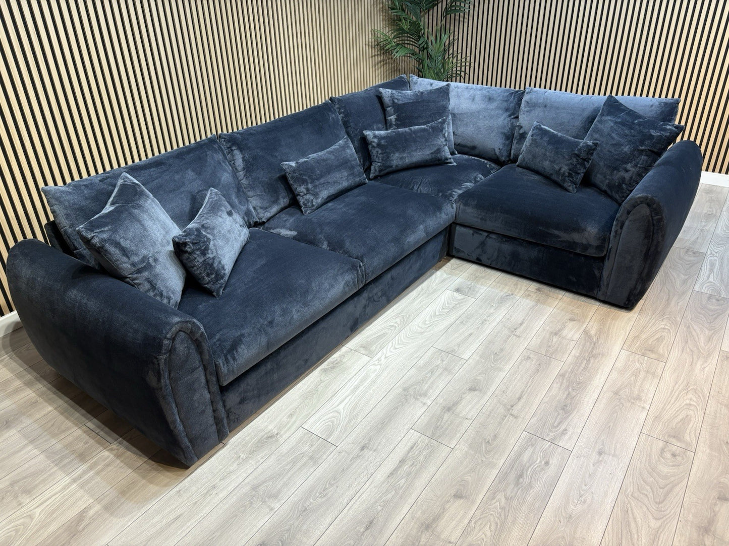 Sofology MARBLE ARCH Style Fabric RHF Corner Sofa, Black - RRP £3,599