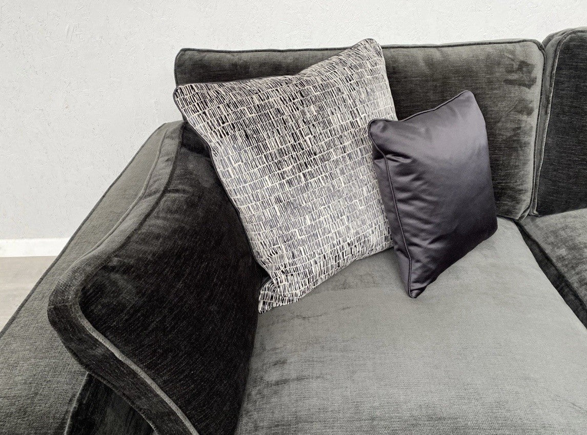 Sofology - CAVALLI Fabric Corner Sofa, 3 Corner 1.5 Chenille Slate - RRP £4,599