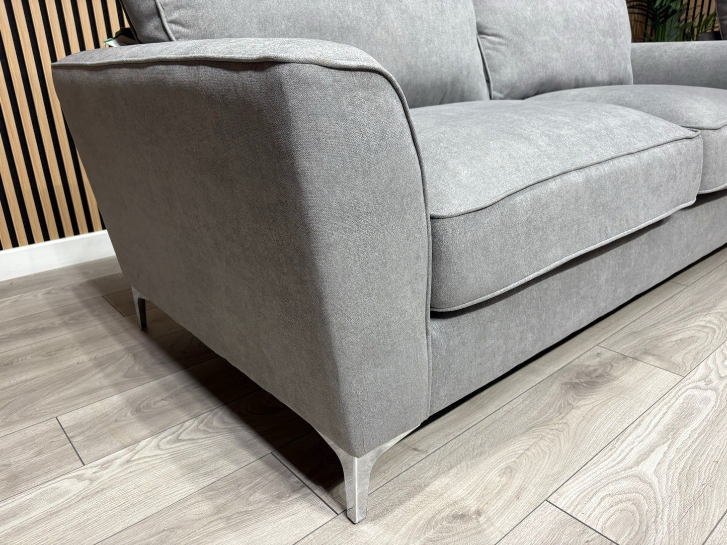 Furniture Village LEGEND Fabric 3 Seater Sofa + Armchair, Pewter - RRP £1,990