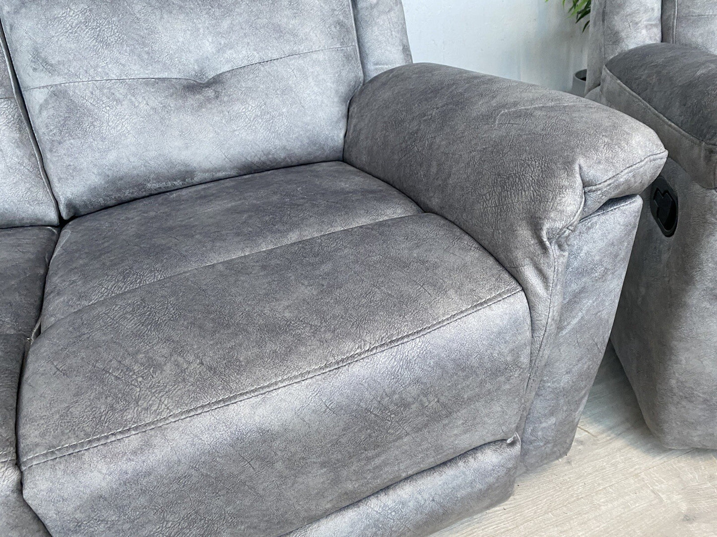 DFS - CASIMIR Style Fabric 2 Seater Sofa + 2 x Armchairs, Recliners - RRP £2,297