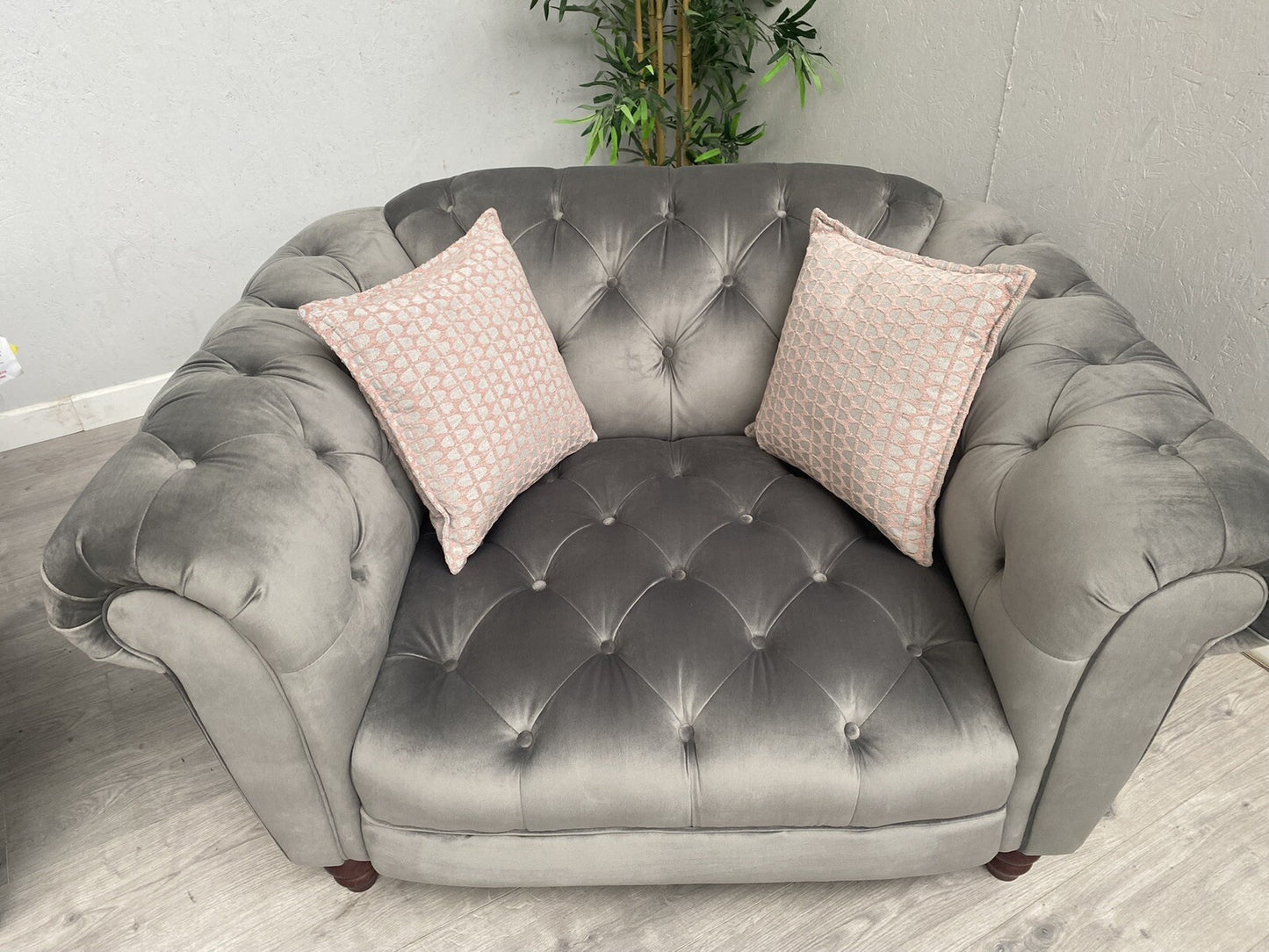 Alexander James Luisa Chesterfield 3 Seater Sofa + Armchair Set - RRP £3,930