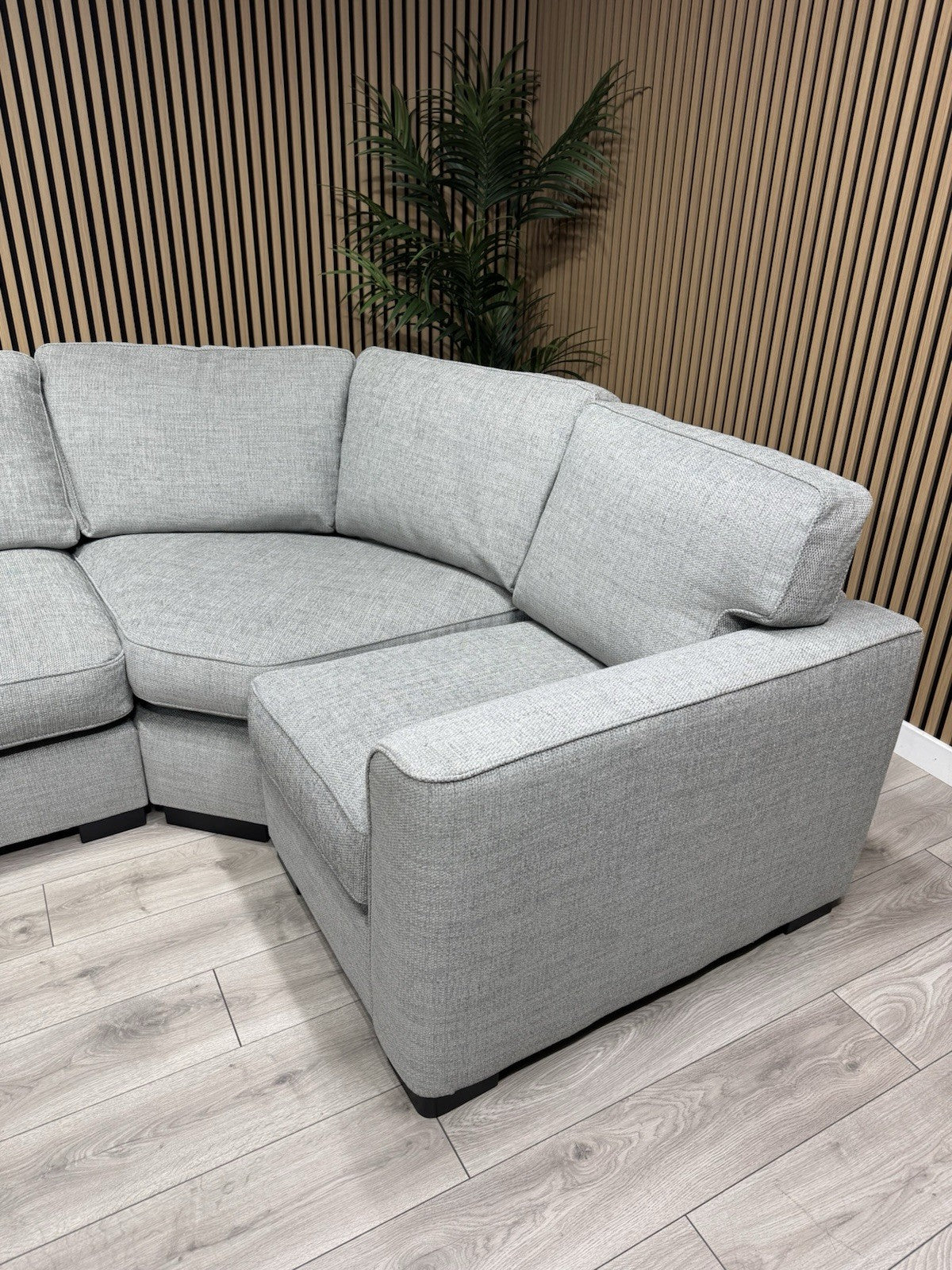 Furniture Village ELORA Fabric RHF Corner Sofa + Large Footstool - RRP £3,490