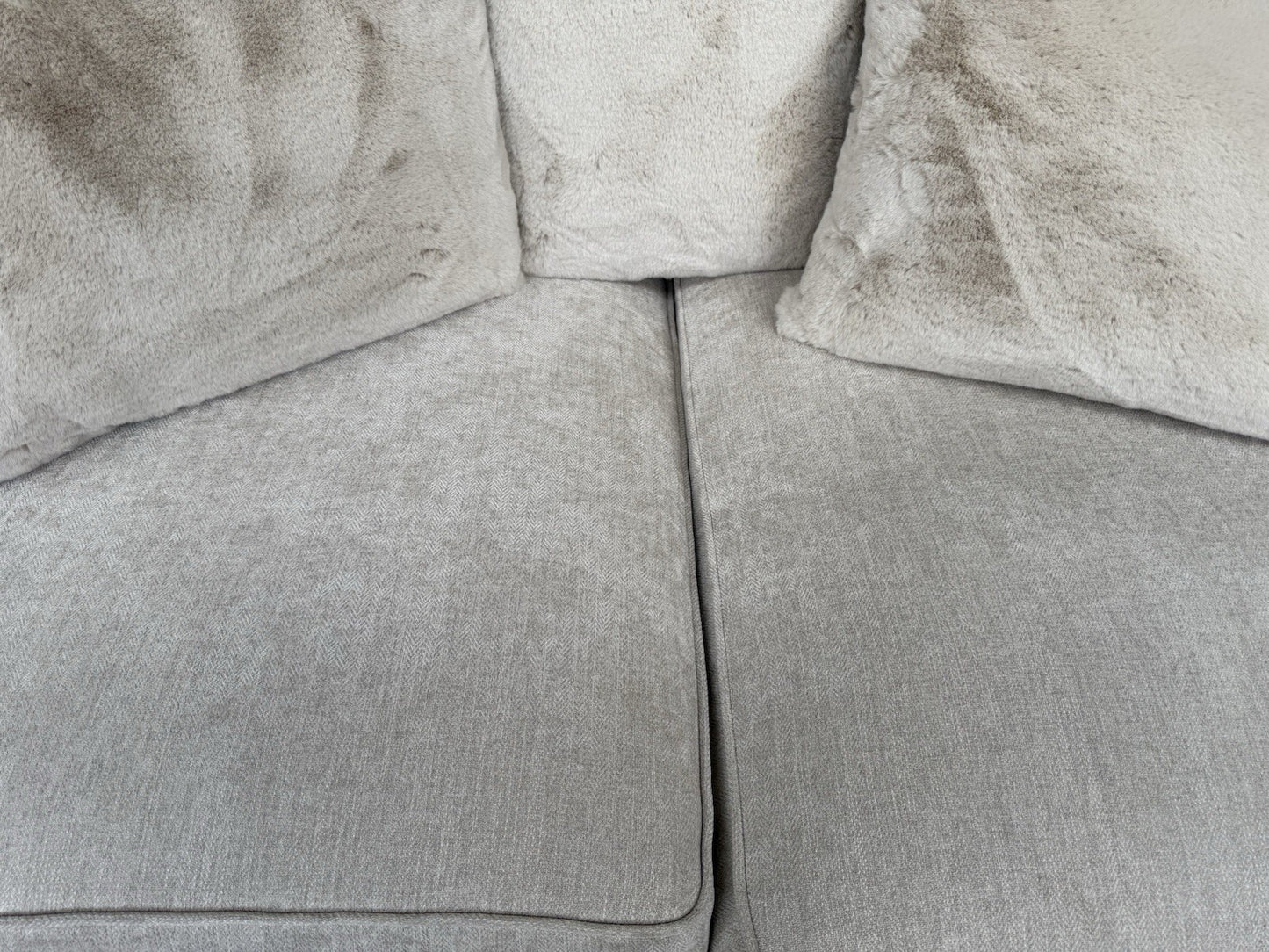 Furniture Village BLENHEIM Fabric 2 Seater Sofa Scatter Back Ivory - RRP £2495