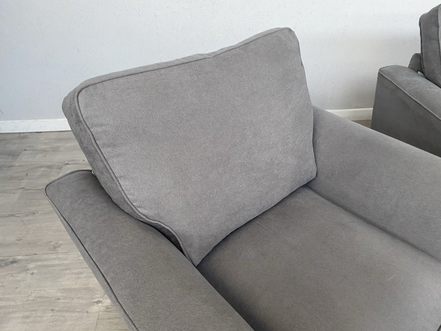 Furniture Village LEGEND Fabric 3 Seater Sofa, Armchair + Swivel Chair RRP £2835