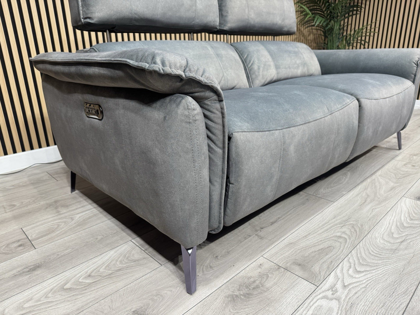 Furniture Village JUDE Fabric 3 Seater Power Recliner Sofa, Fern - RRP £2,195
