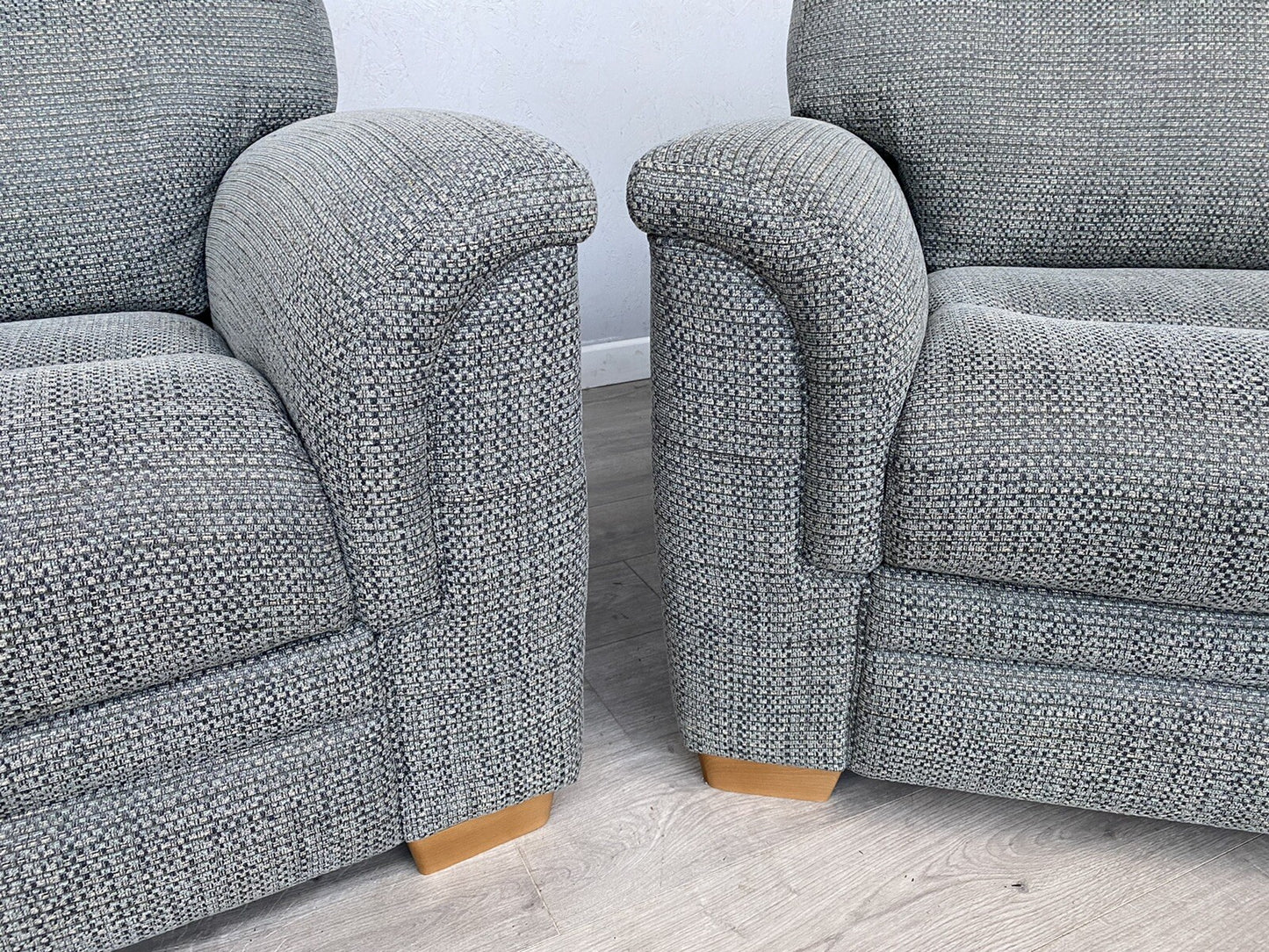 Parker Knoll - HUDSON 23 Fabric 3 Seater + 2 Seater Sofas + Stool - RRP £5,215