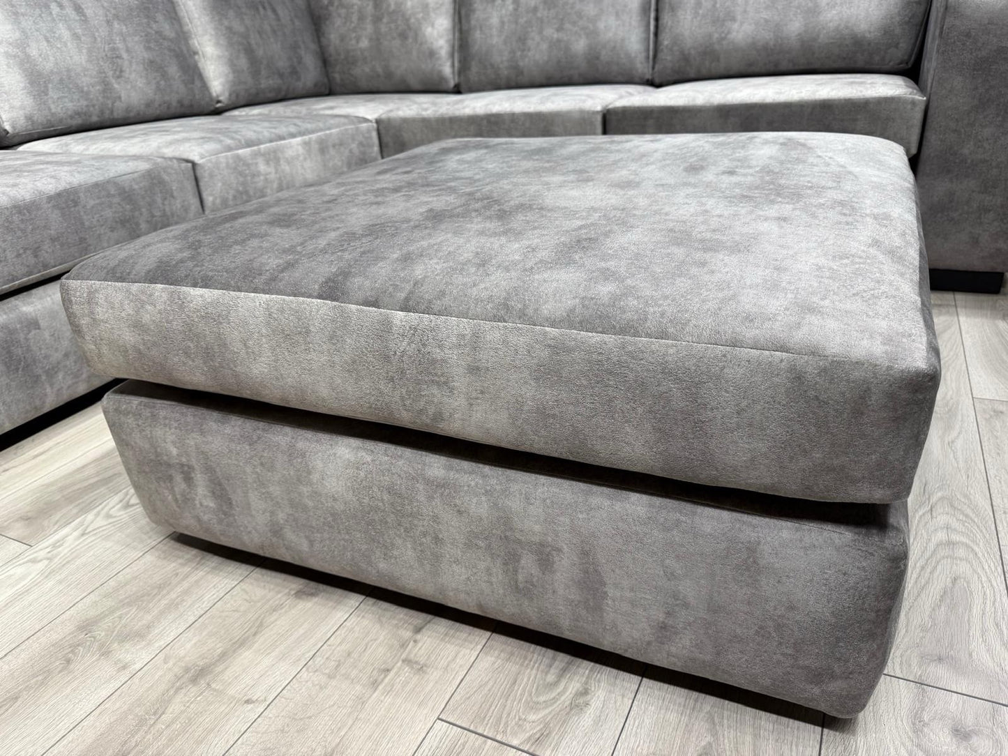 John Lewis Sample - Madrid Corner Sofa Fabric 2c2 Seater + Stool RRP £2599
