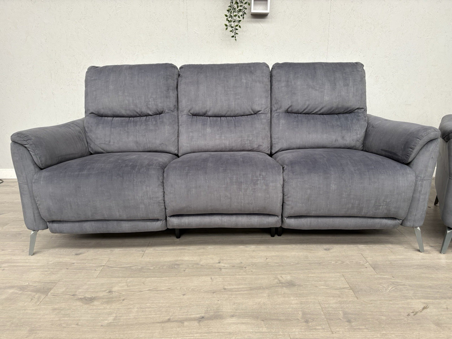F. Village DAYTONA Fabric 3 + 2 Seater Sofa Set, Power Recliner - RRP £2,490