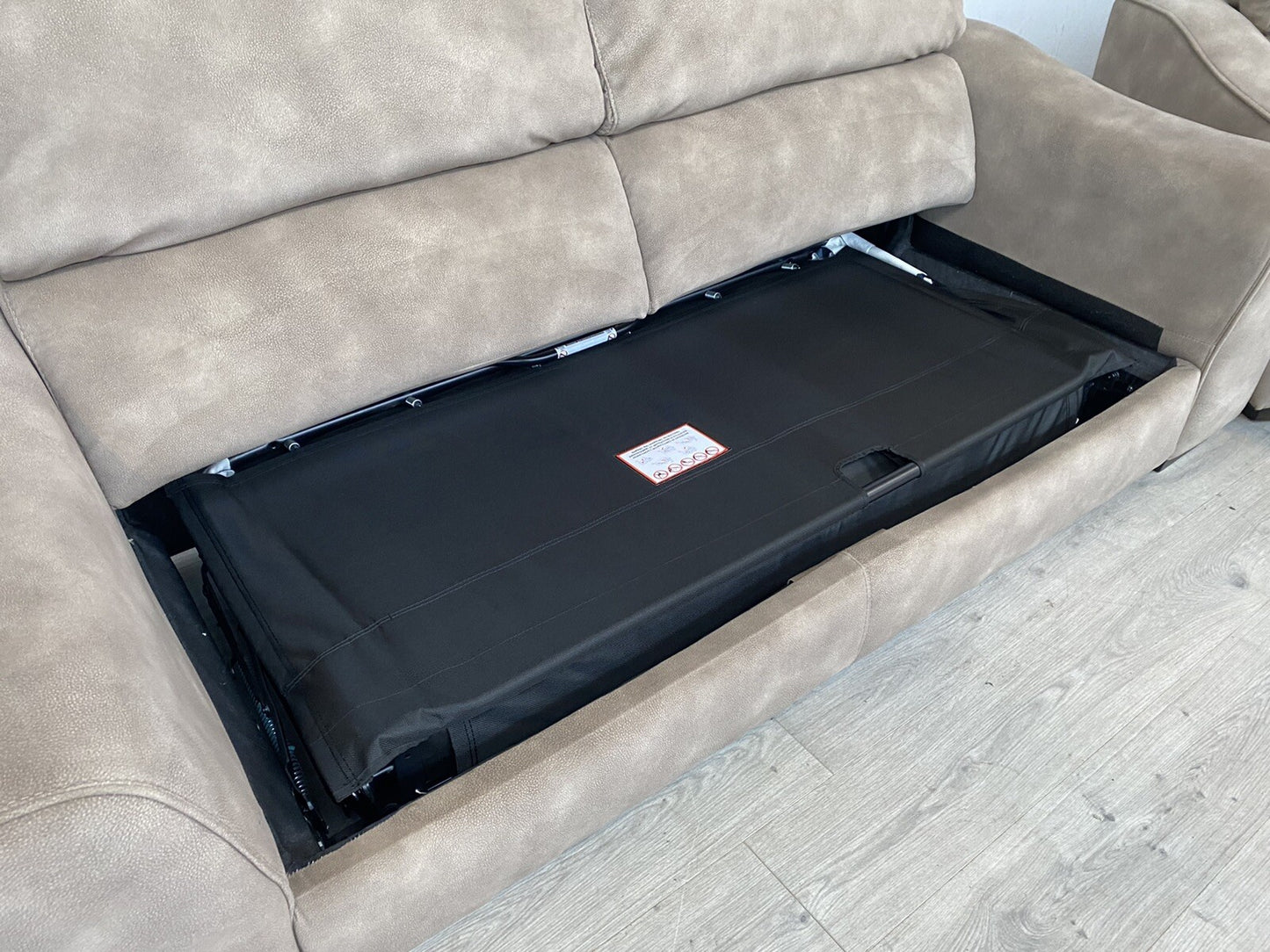 Furniture Village ELIXIR Fabric 3 Seater Sofa Bed + 2 Seater Power Recliner Sofa