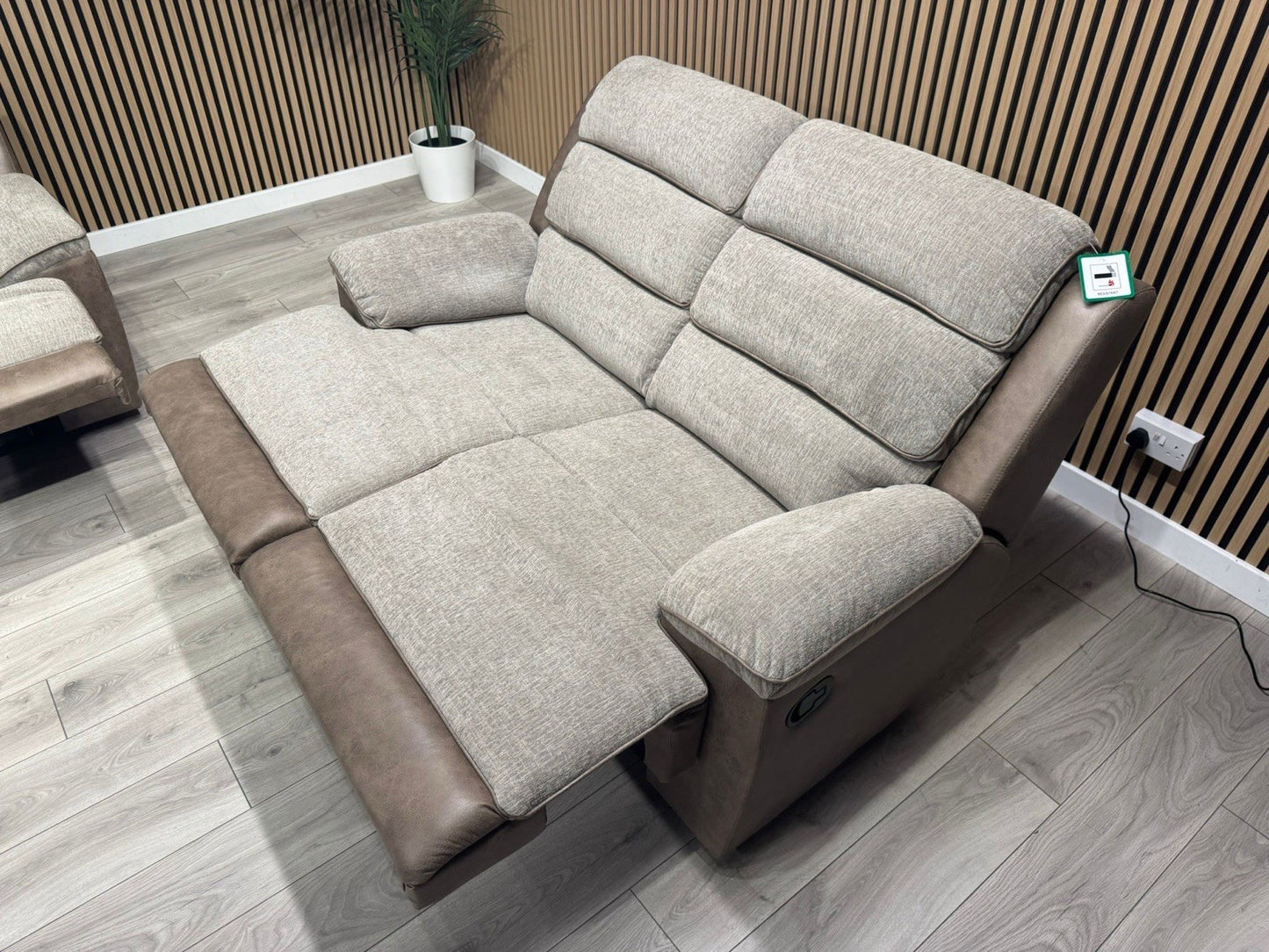 DFS LAKELYN Style Fabric 3 + 2 Seater Sofa Set, Manual Recliners - RRP £2,978