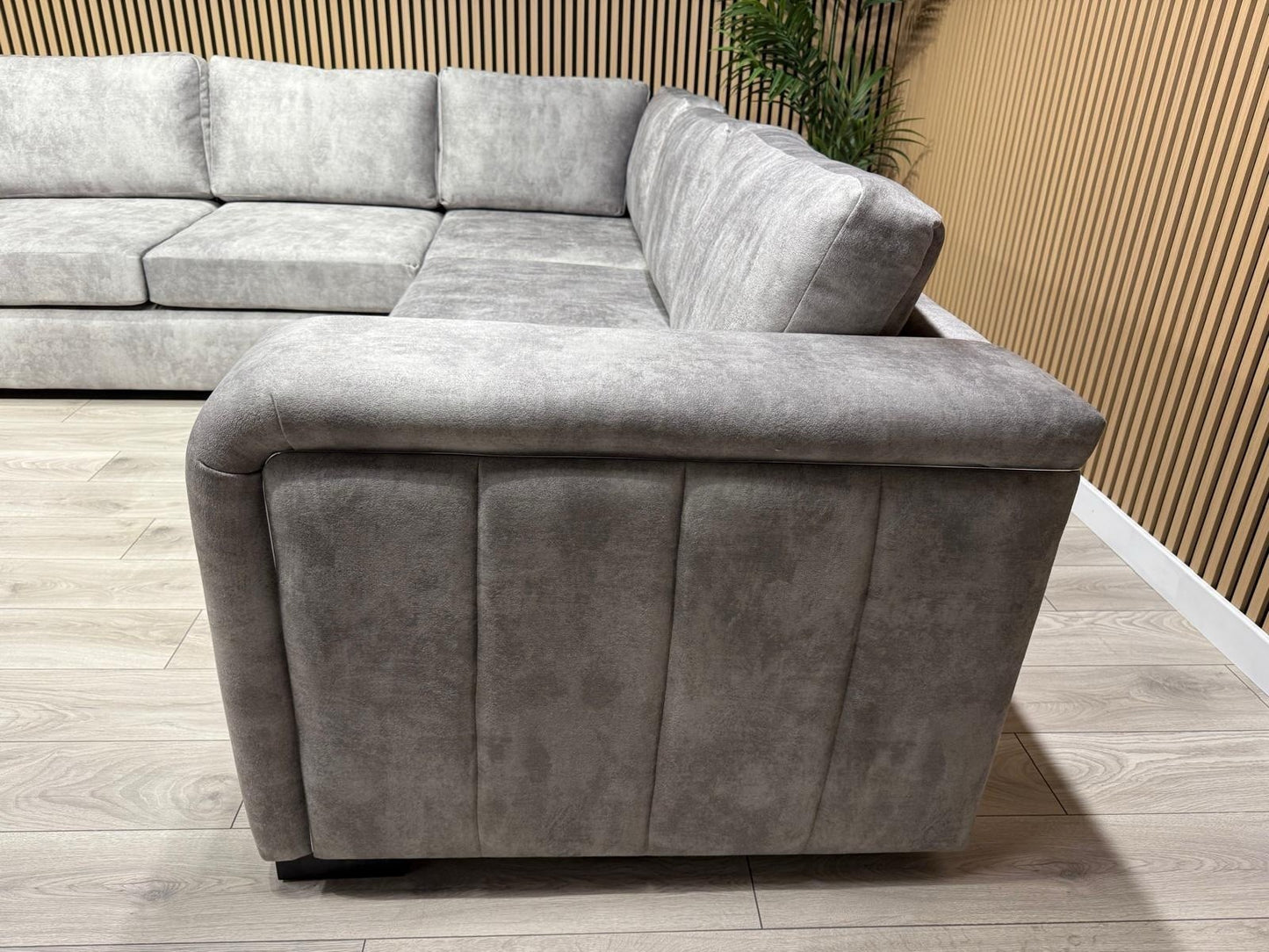 John Lewis Sample - Madrid Corner Sofa Fabric 2c2 Seater + Stool RRP £2599