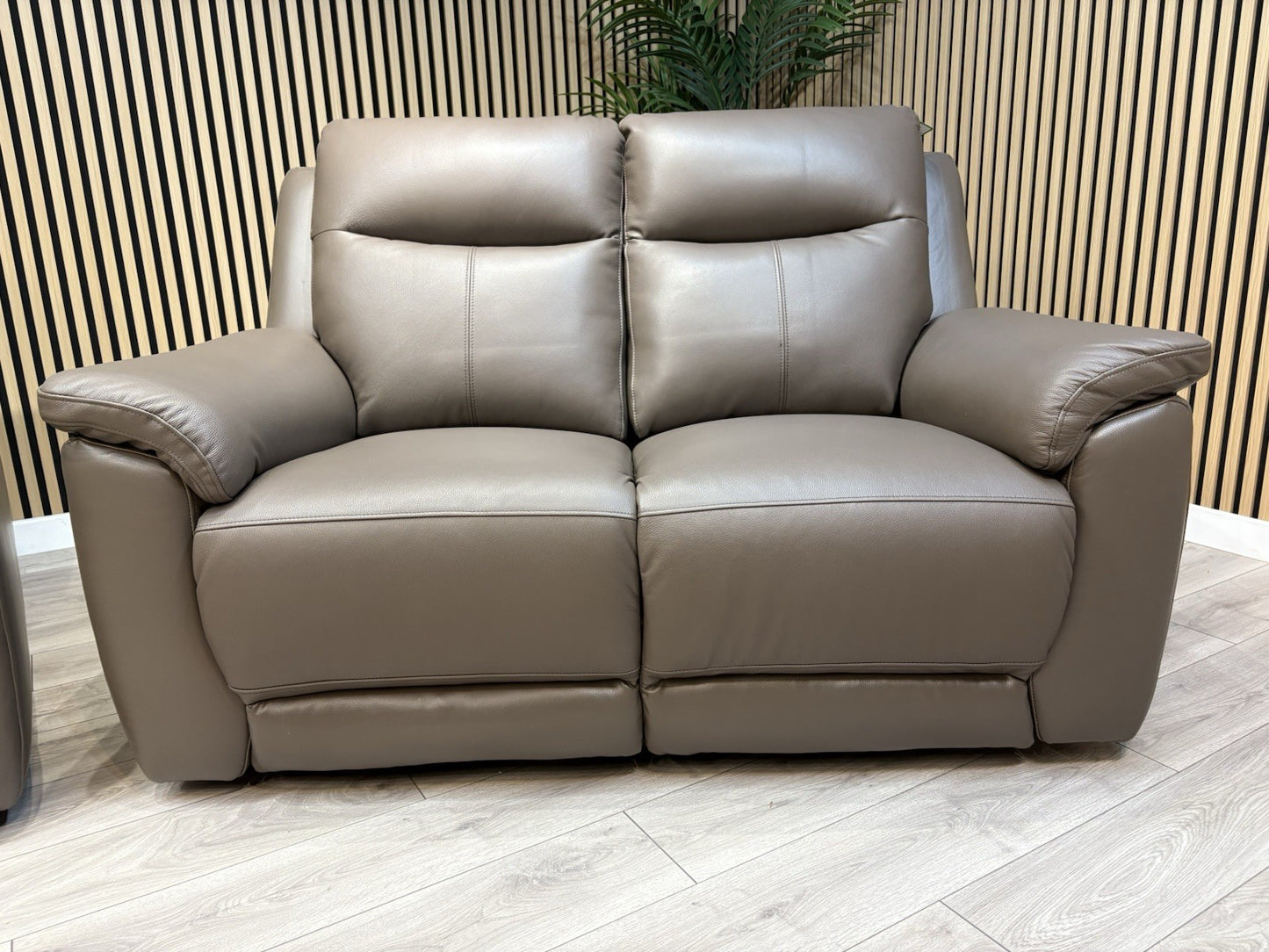 NAVONA 3 Seater + 2 Seater Leather Sofa Set, Power Recliners - RRP £3,498