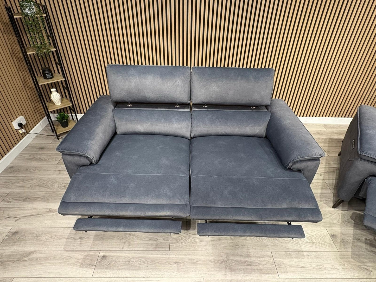 Furniture Village MOET Style Fabric 3 + 2 Seater Power Sofa Set - RRP £3,890