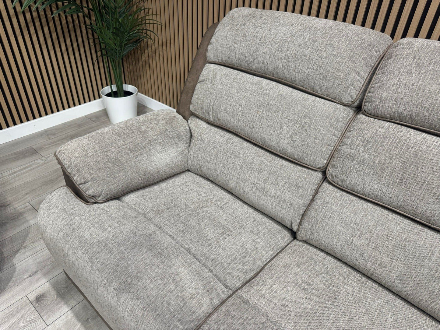 DFS LAKELYN Style Fabric 3 + 2 Seater Sofa Set, Manual Recliners - RRP £2,978