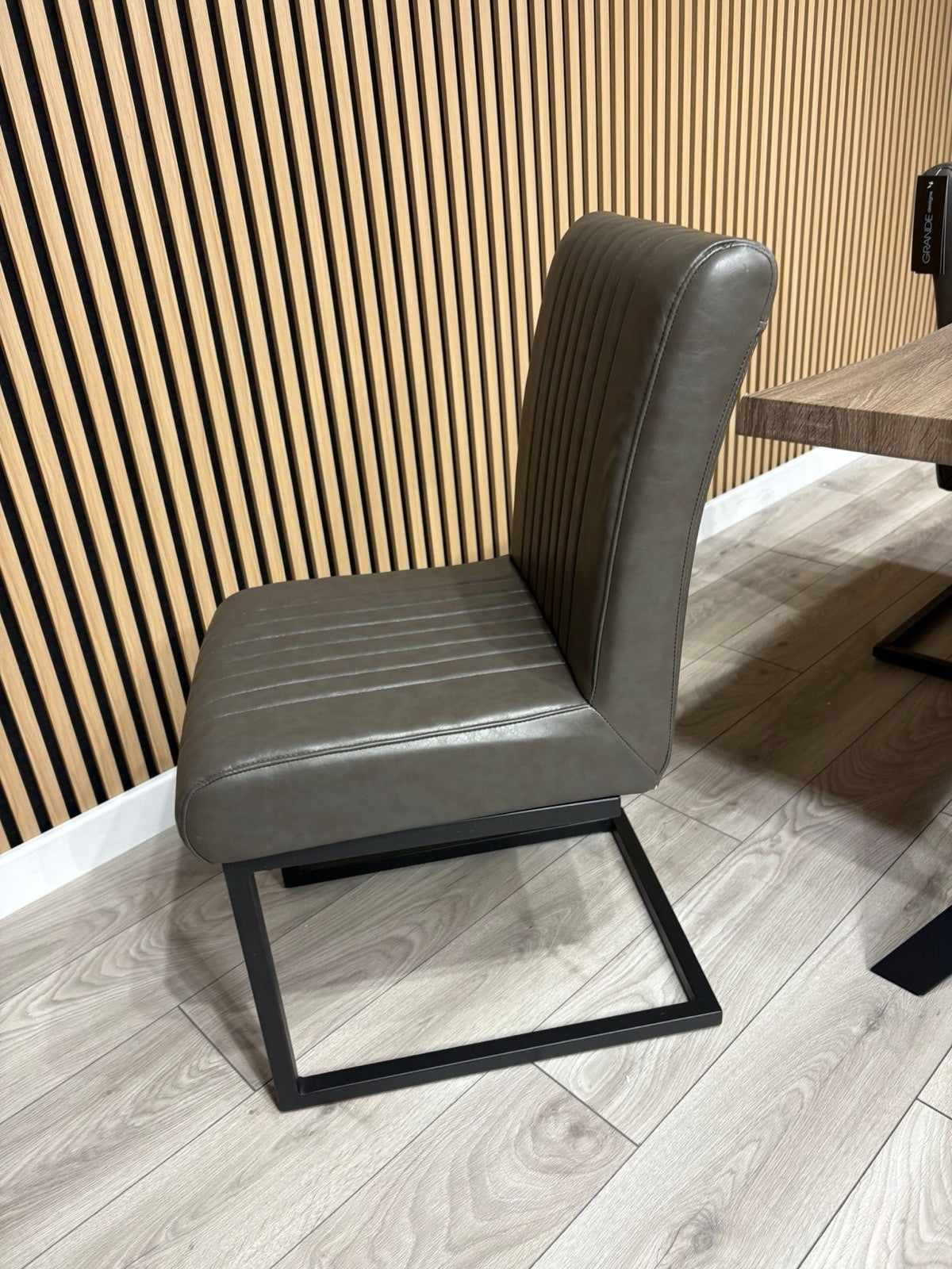 NEXT Sample - RIGA Industrial Dining Table + Bench + 2 x Chairs - RRP £1,899
