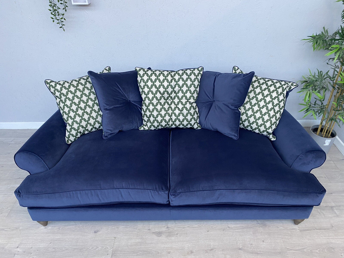 F.V. The Lounge Co. BRONWYN Fabric 4 Seater Scatter Back Sofa - RRP £1,995