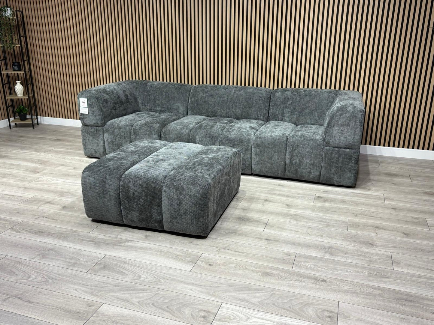 Taskers KIRWIN Large Fabric 3 Seater Sofa + Footstool - RRP £2,999