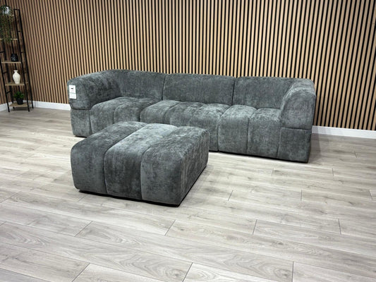 Taskers KIRWIN Large Fabric 3 Seater Sofa + Footstool - RRP £2,999