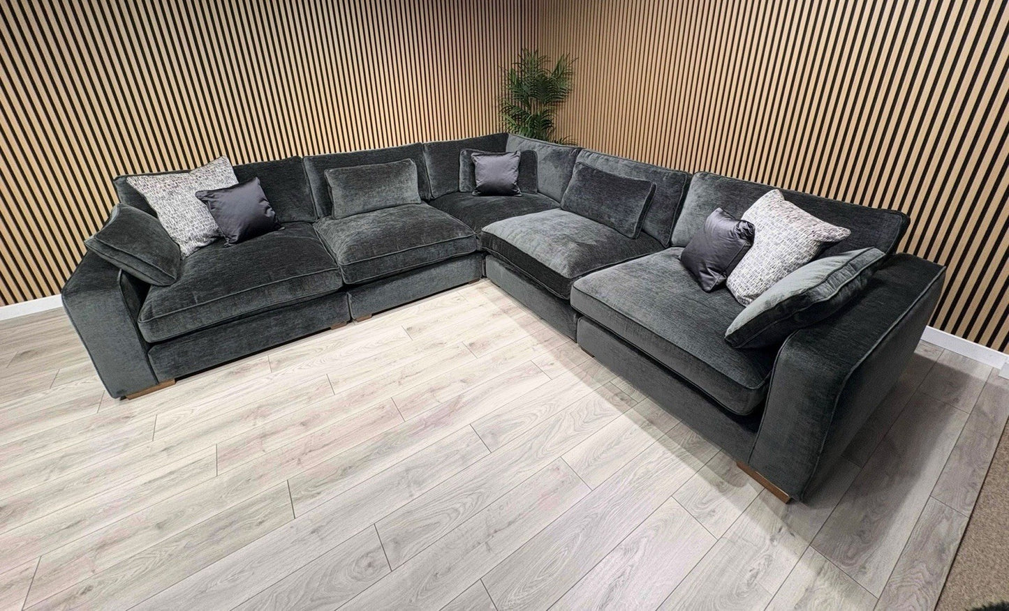 Sofology CAVALLI Fabric Modular 3 Corner 3 Sofa, Slate - RRP £5,499