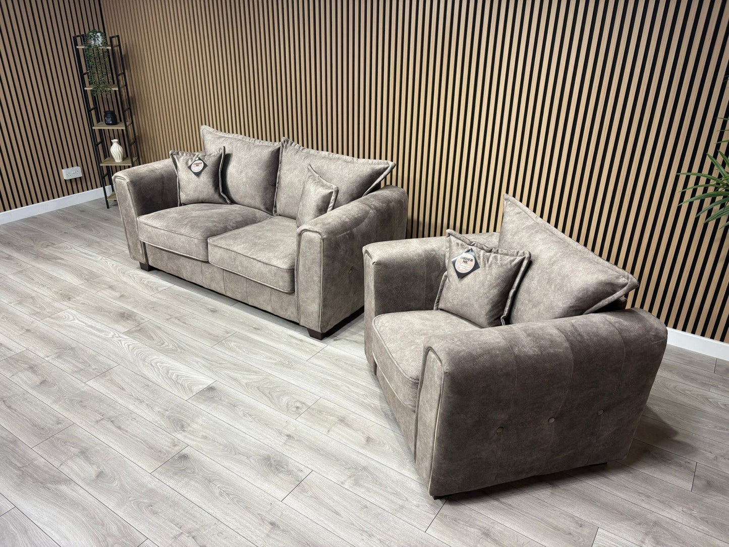 DFS - CHERISHED Style 2 Seater Sofa + Armchair Set, Formal Back - RRP £2,148