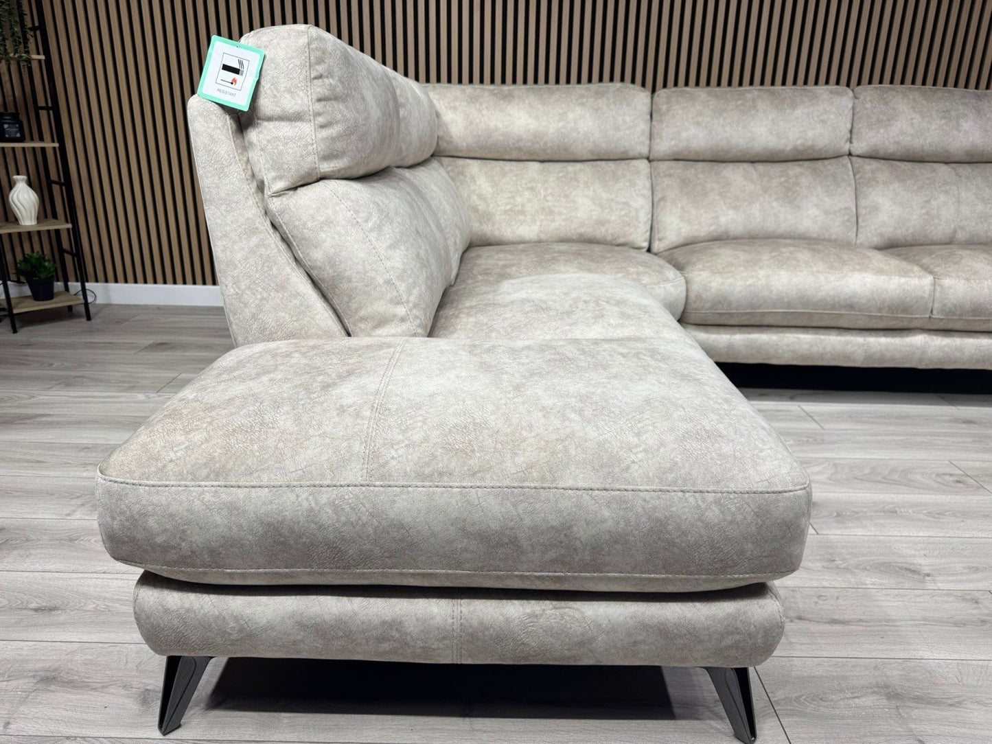 Furniture Village CONTEMPO Fabric LHF Open End Chaise Corner Sofa - RRP £2,295