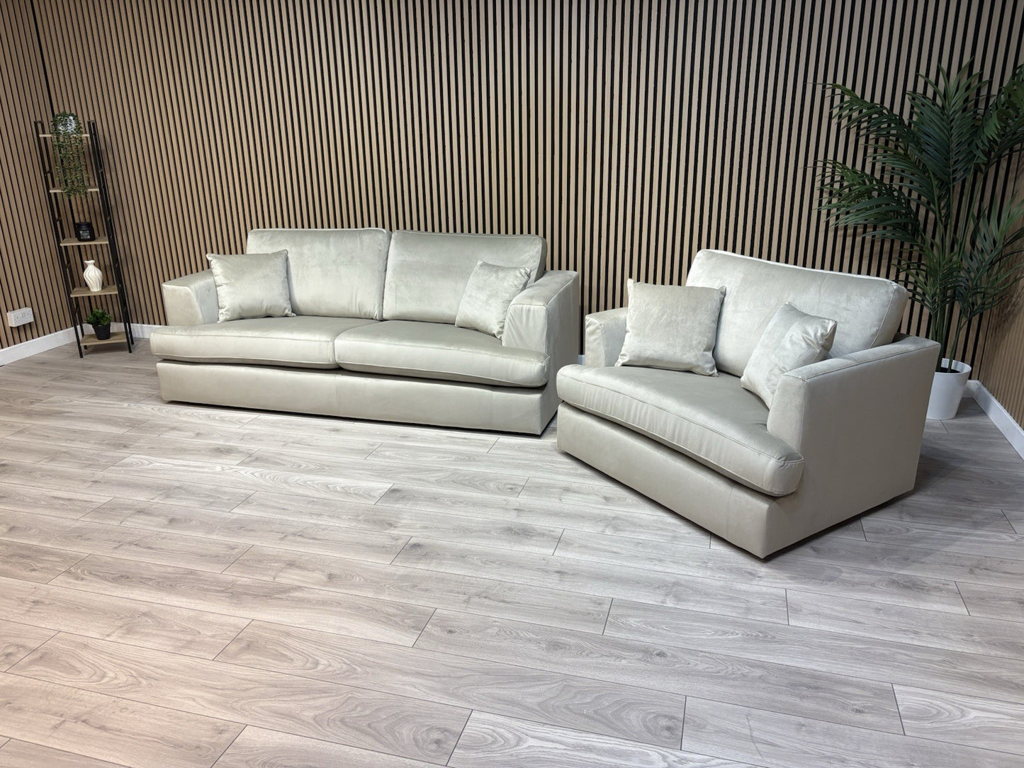 NEXT - STRATUS Fabric 3 Seater Sofa + Loveseat Armchair - RRP £2,998