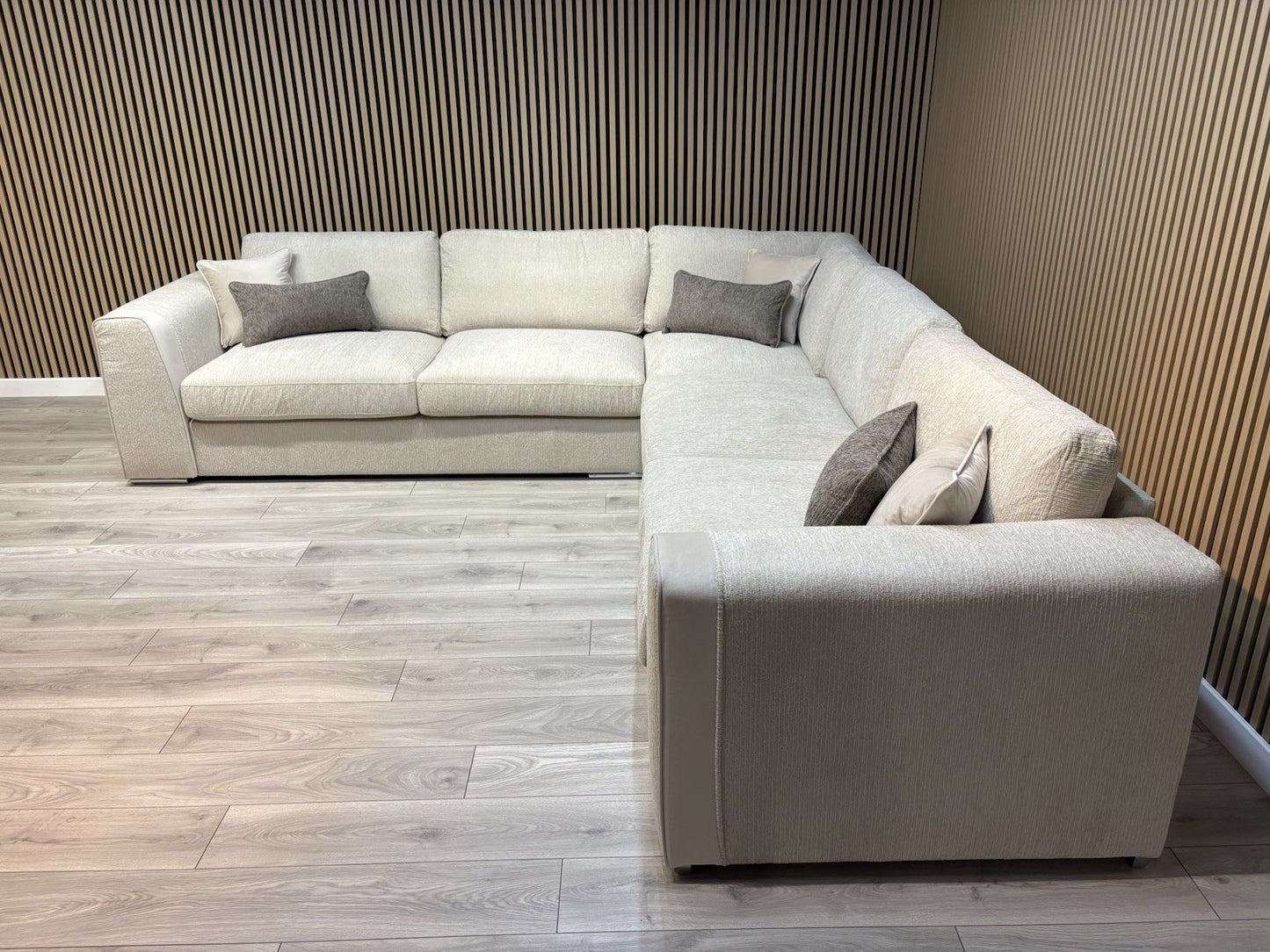 NAPLES Fabric Large Corner Sofa ( 3 Corner 3 ) - RRP £2,495