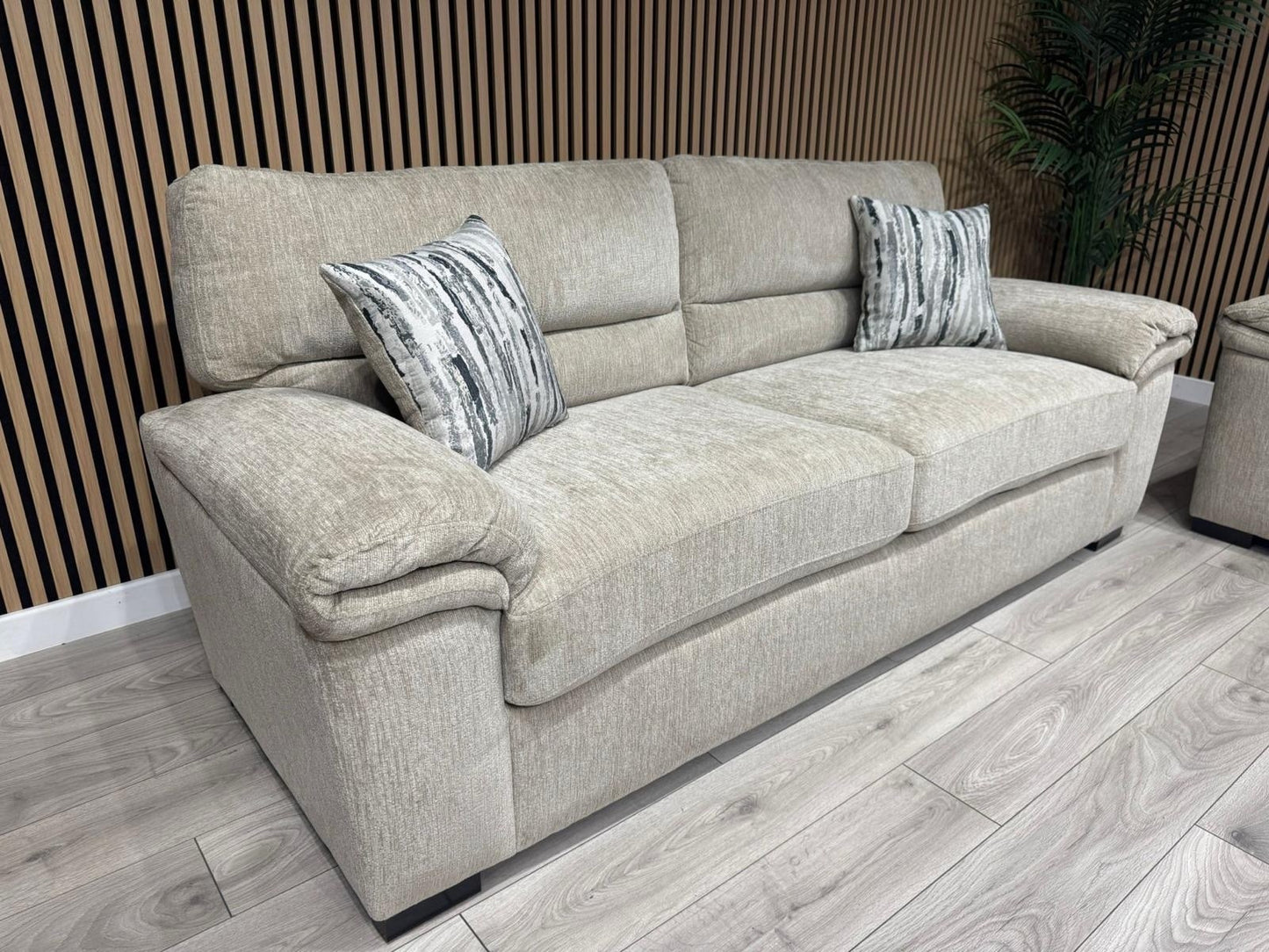 DFS Sample - DEXTER 3 Seater + 2 Seater Sofa Set, Formal Back - RRP £1,898