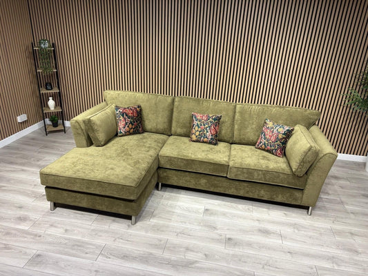 Furniture Village SASHA Fabric Large LHF Chaise Corner Sofa - RRP £3,295