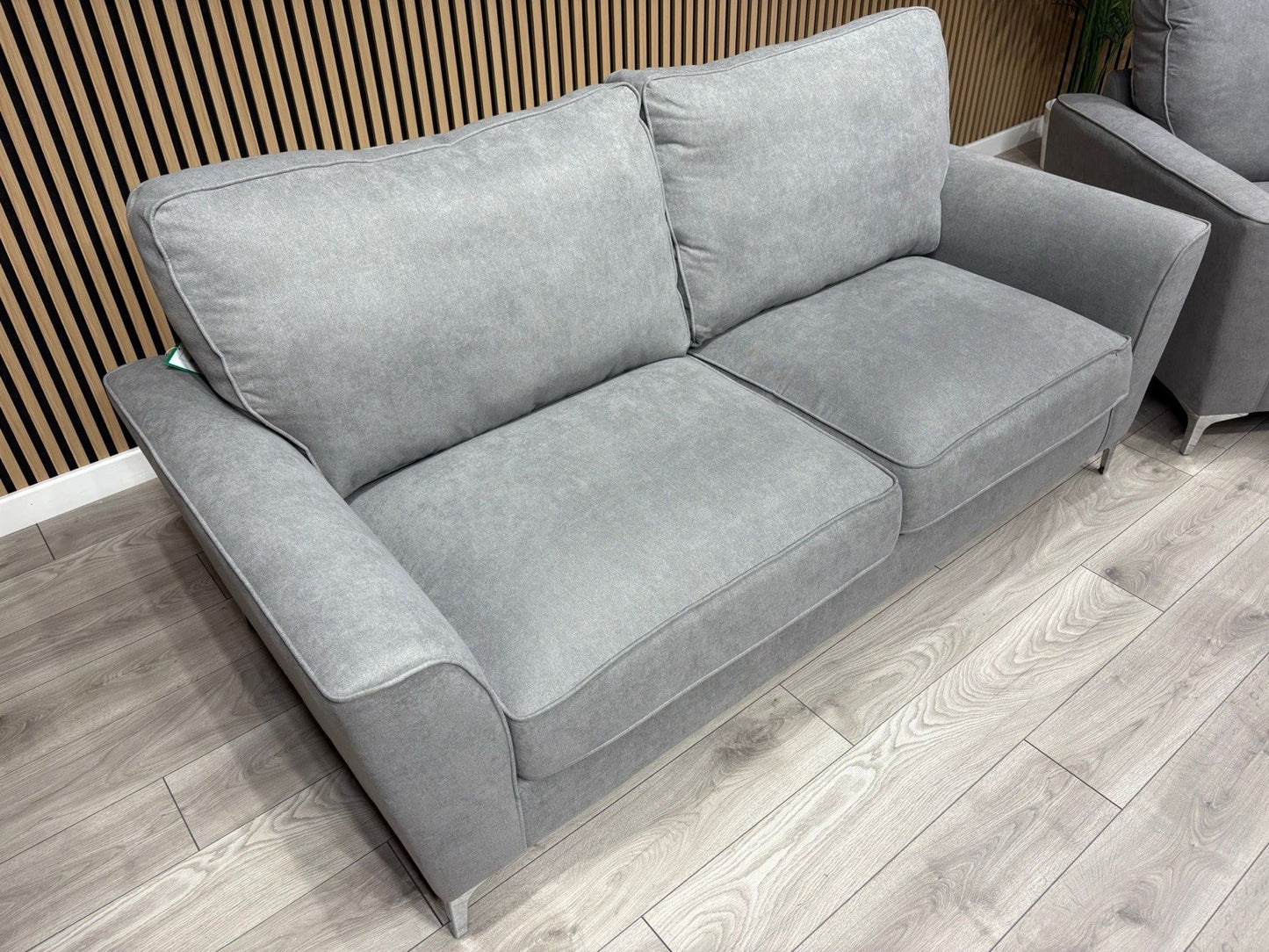 Furniture Village LEGEND Fabric 3 Seater Sofa + Armchair, Pewter - RRP £1,990