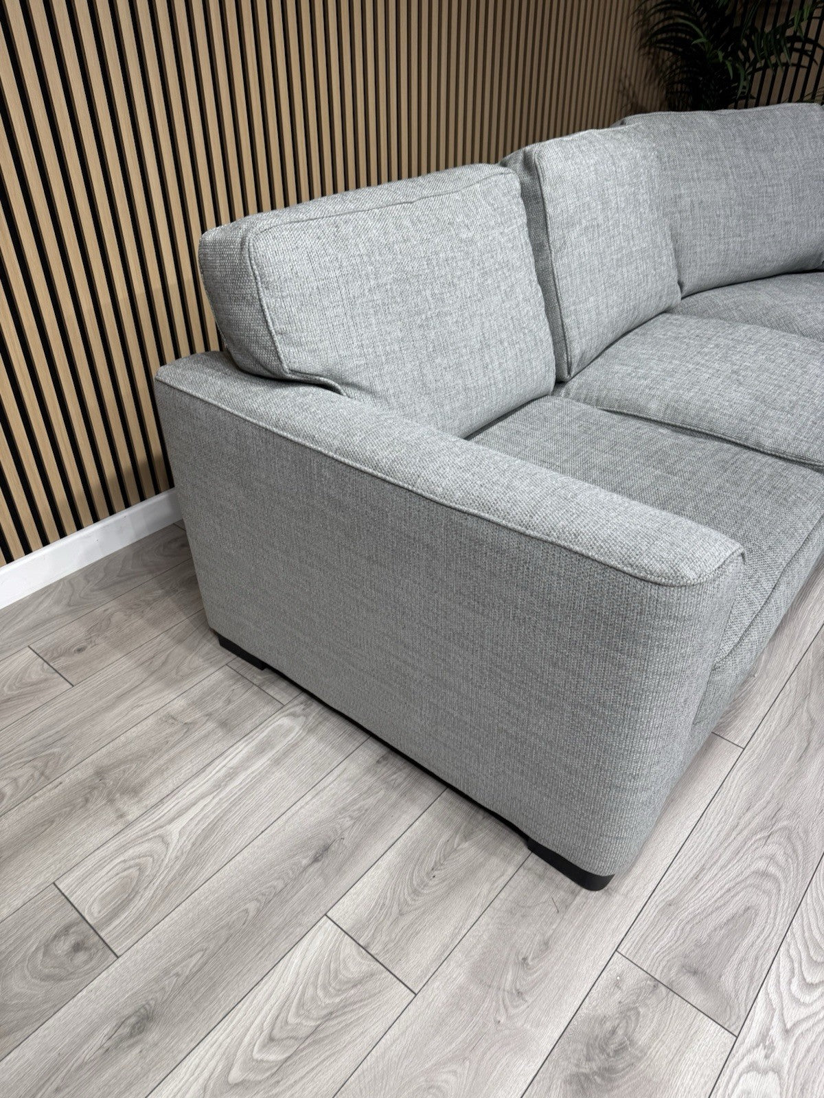 Furniture Village ELORA Fabric RHF Corner Sofa + Large Footstool - RRP £3,490