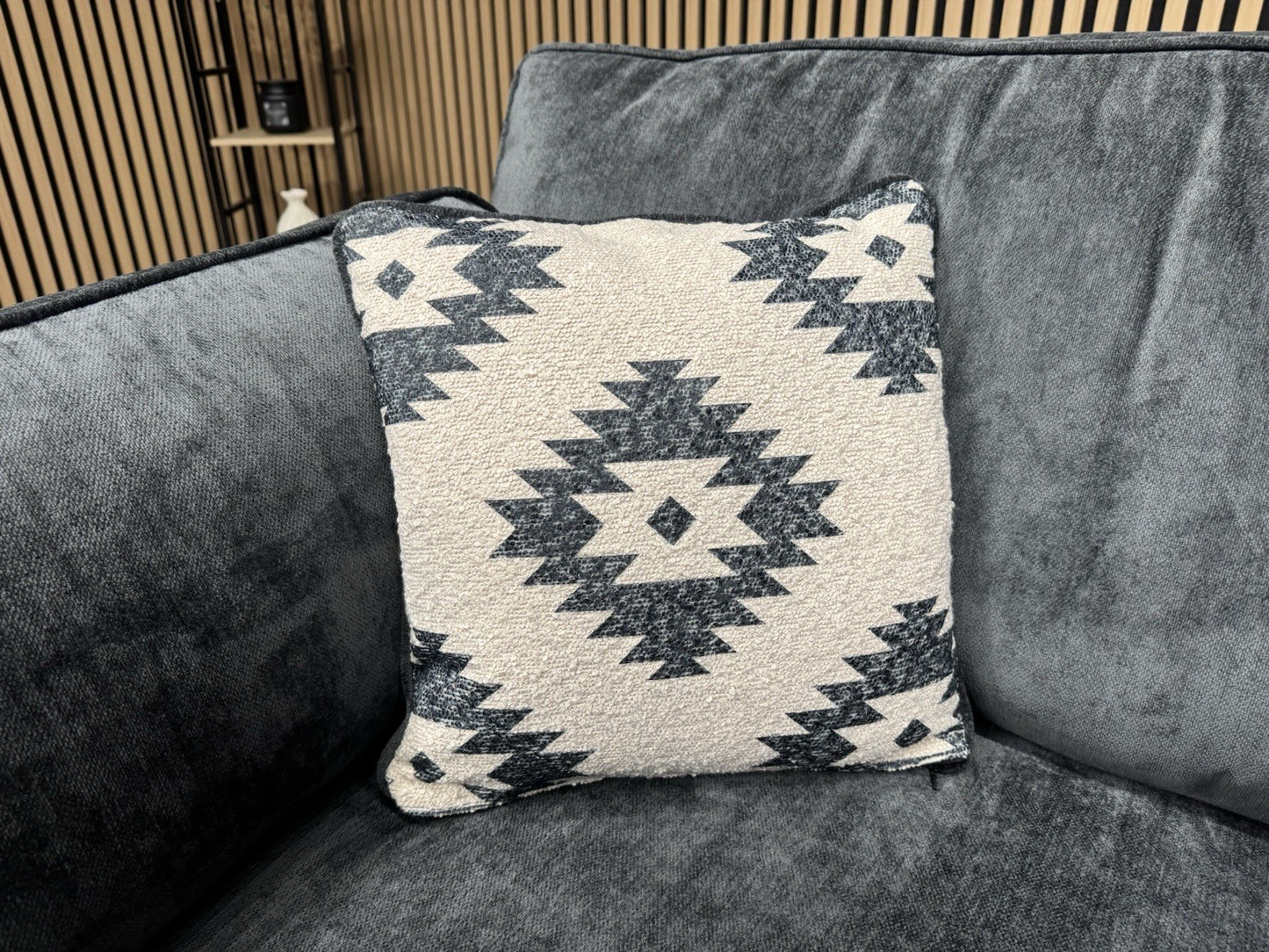 Sofology CAVALLI Style Fabric Small 3 Corner 1.5 Sofa, Slate - RRP £4,499