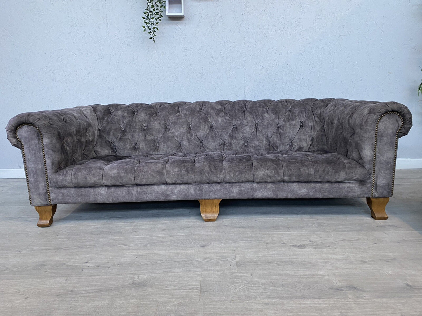 Alexander & James VIVIENNE Fabric Chesterfield 4 Seater Sofa + Snuggler Armchair