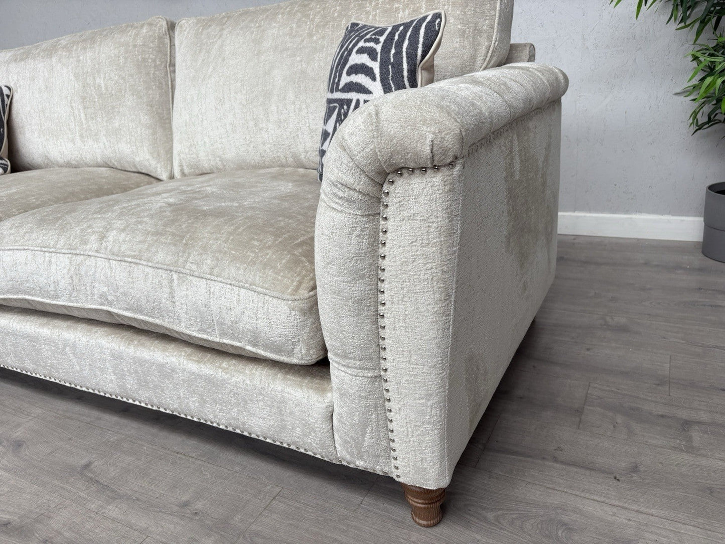 Westbridge - LUCILLE Extra Large Fabric 4 Seater Sofa, Oyster - RRP £2,695