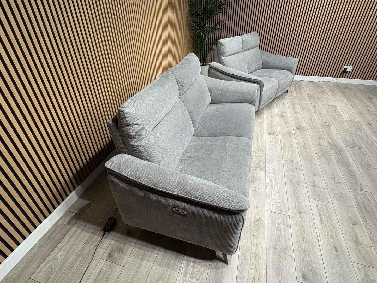 Vicenza Fabric Power Recliner 3 + 2 Seater Sofa Set - RRP £3599