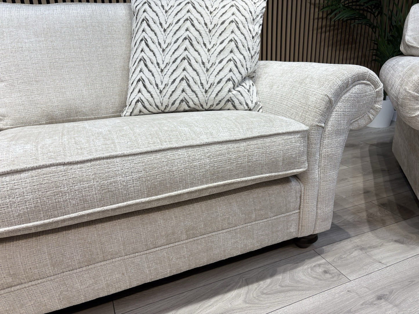 NEW BLENHEIM Fabric 4 Seater Sofa + Loveseat Armchair - RRP £4,540