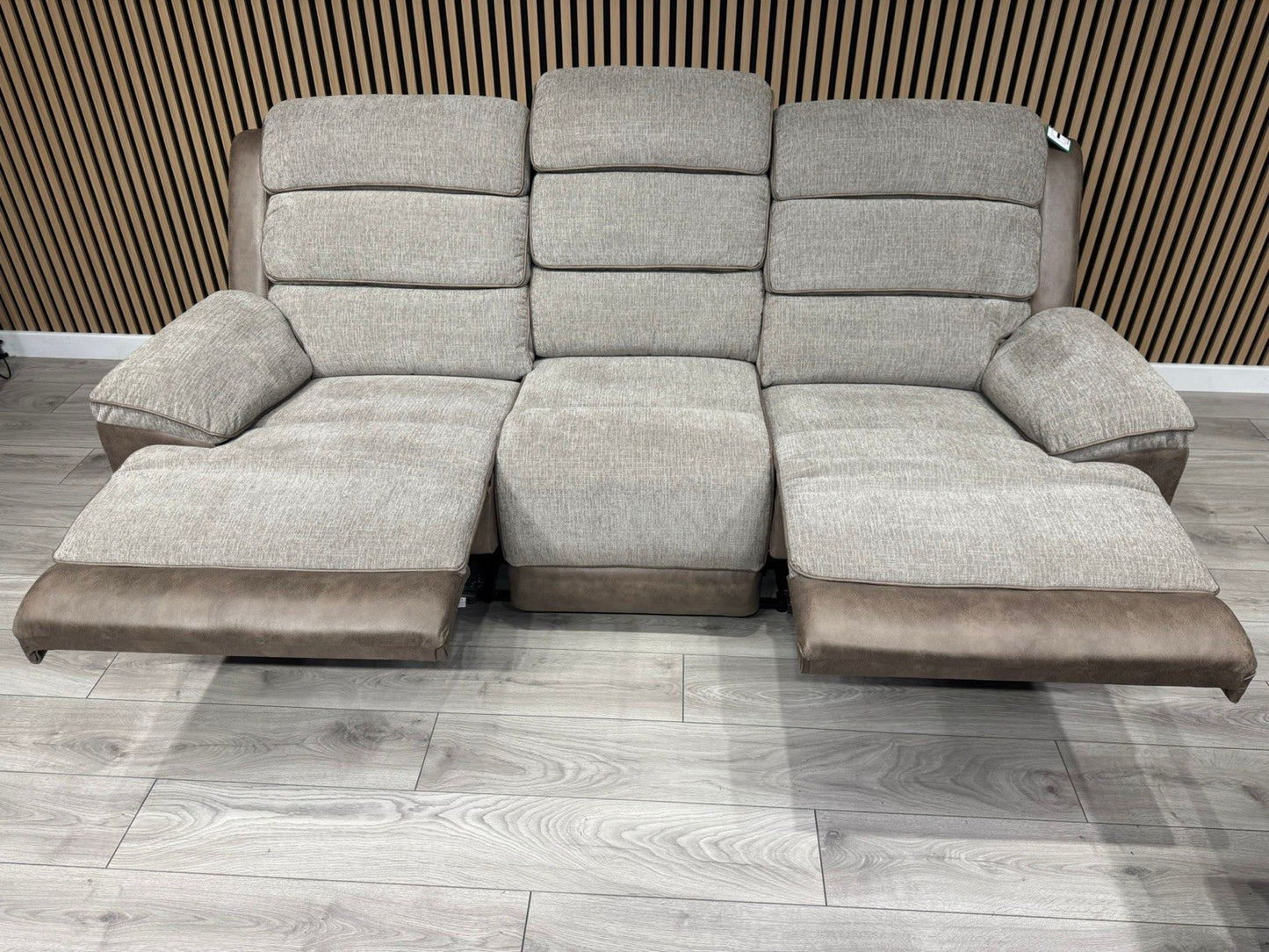DFS LAKELYN Style Fabric 3 + 2 Seater Sofa + Armchair Set, Manual Recliners